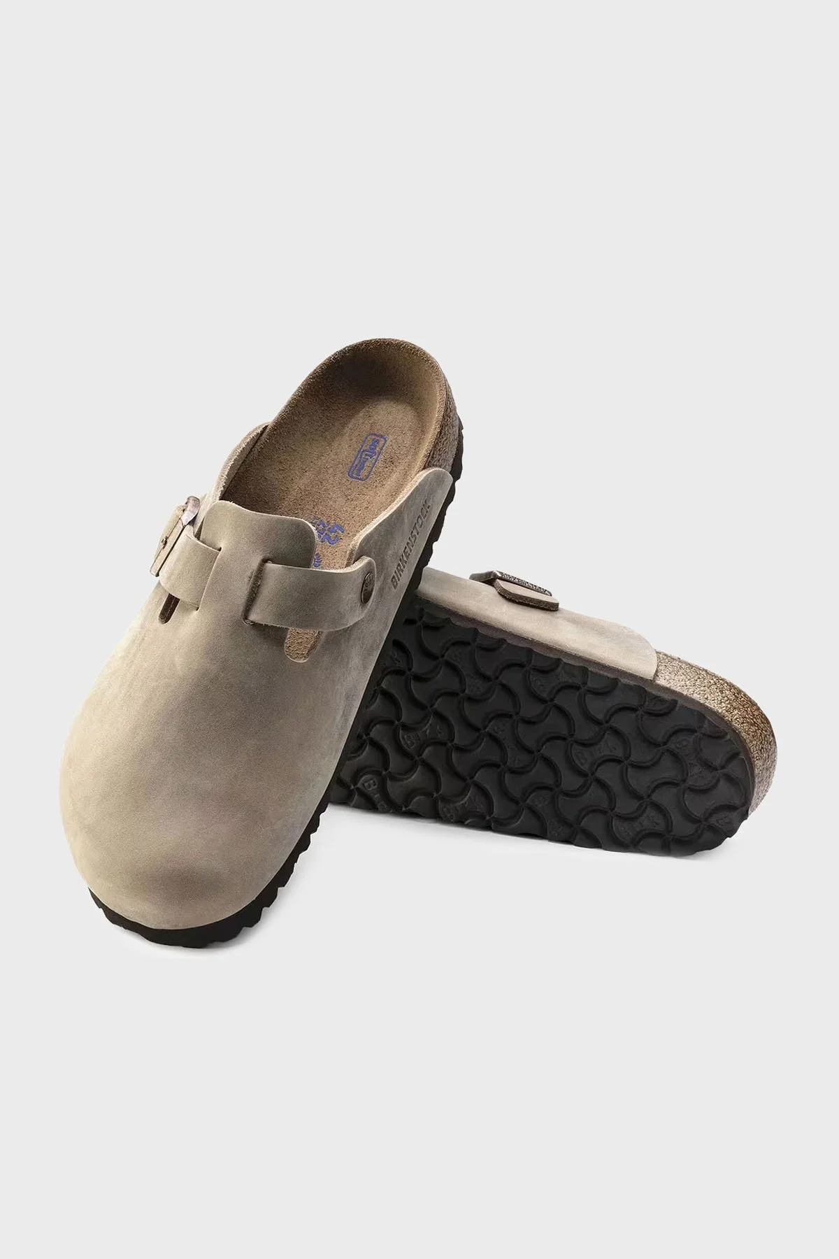 Birkenstock Boston Deri Kemer Detaylı Kapalı Unisex Terlik 1019484 AÇIK KAHVE - 3