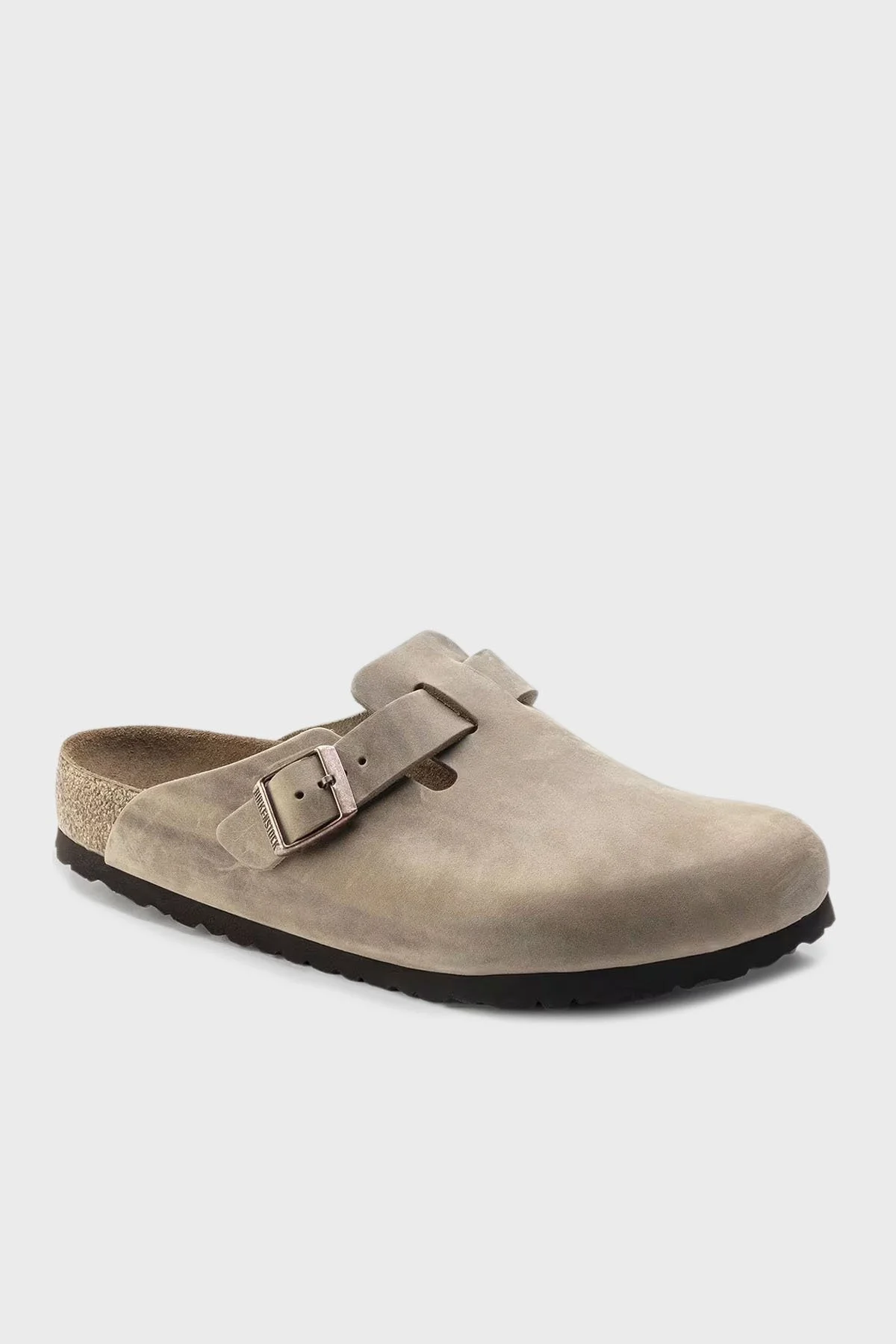 Birkenstock Boston Deri Kemer Detaylı Kapalı Unisex Terlik 1019484 AÇIK KAHVE - 2