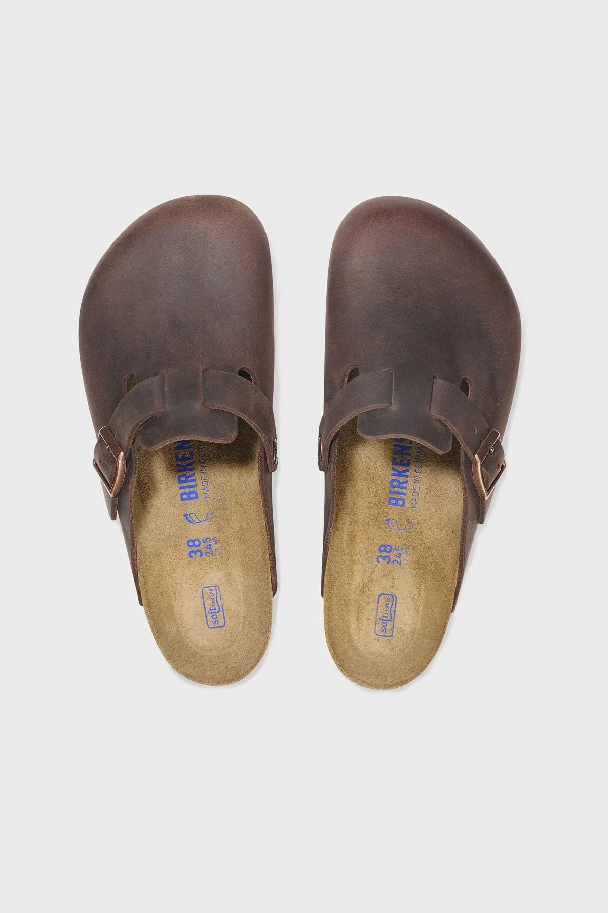 Birkenstock Boston Deri Kemer Detaylı Unisex Terlik 159713 KOYU KAHVE - 3