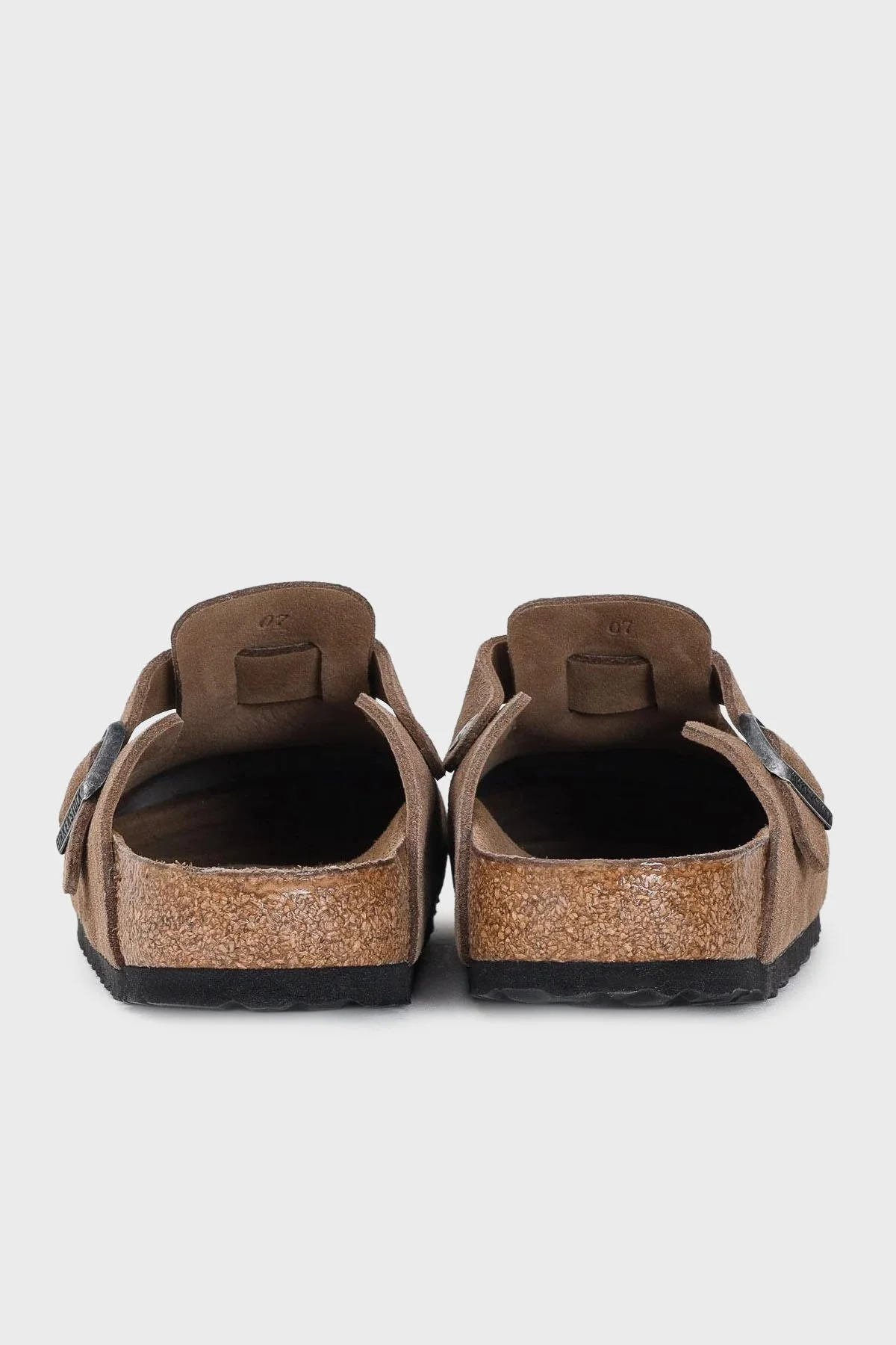 Birkenstock Boston Süet Deri Kemer Detaylı Kapalı Unisex Terlik 1030861 KOYU KAHVE - 3