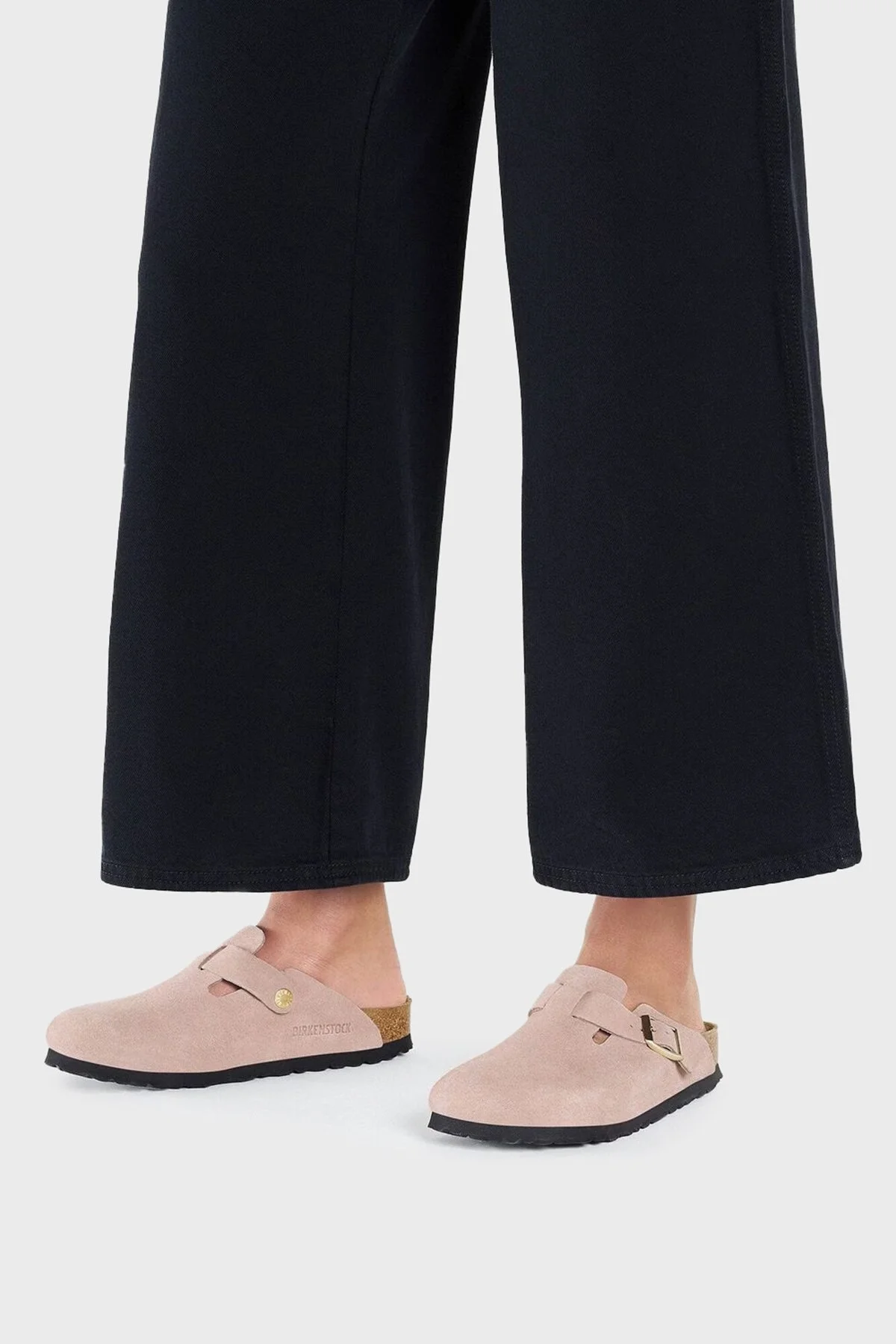 Birkenstock Boston Vl Kemer Detaylı Süet Unisex Terlik 1026171 AÇIK PEMBE - 7