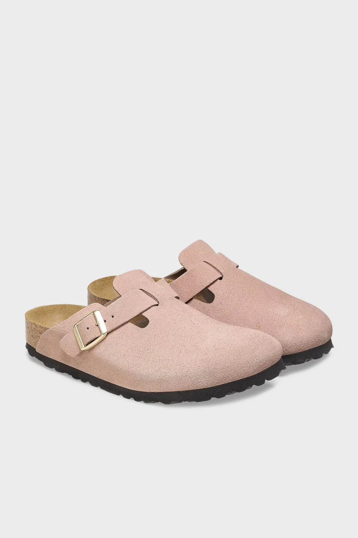 Birkenstock Boston Vl Kemer Detaylı Süet Unisex Terlik 1026171 AÇIK PEMBE - 8