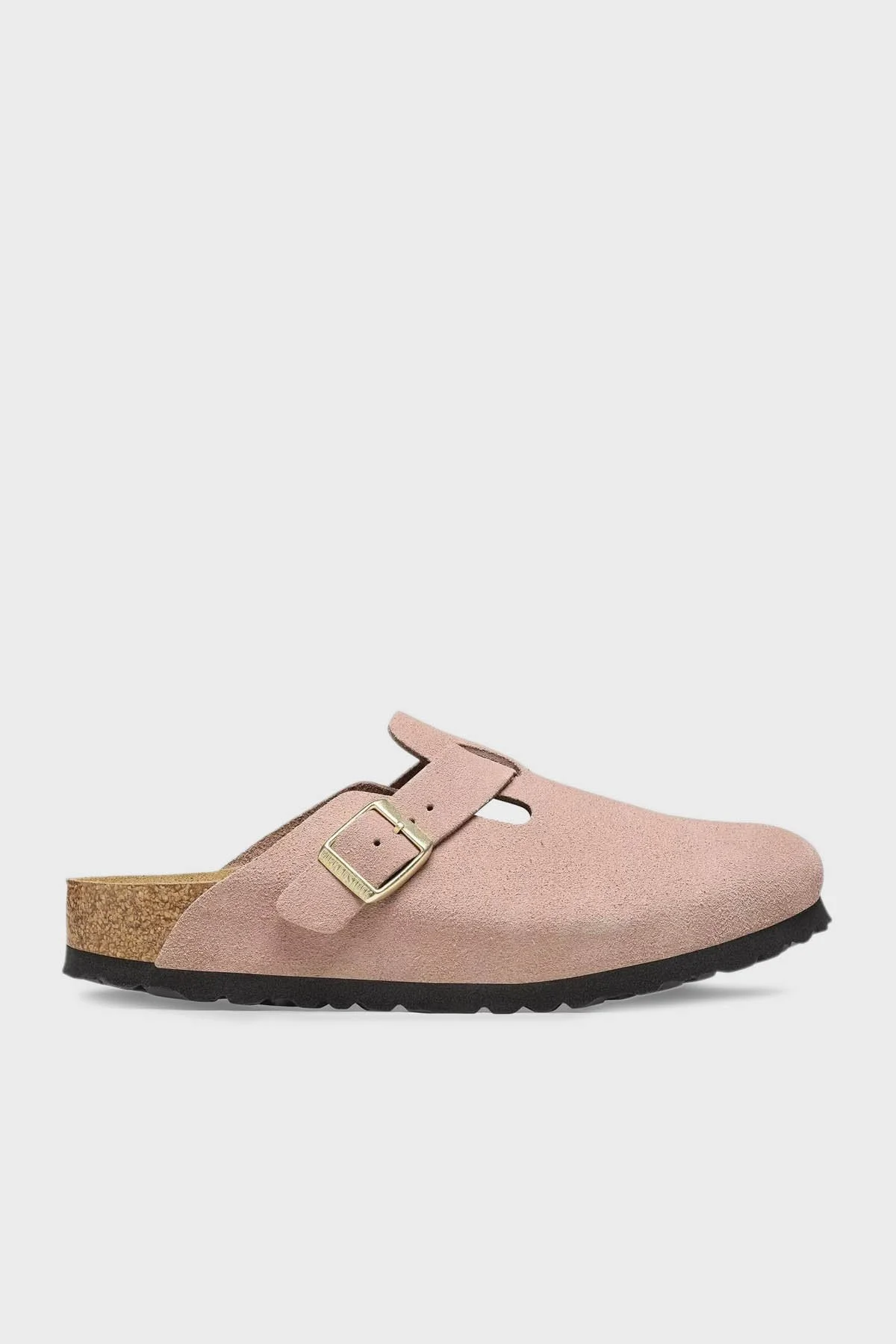 Birkenstock Boston Vl Kemer Detaylı Süet Unisex Terlik 1026171 AÇIK PEMBE - 1
