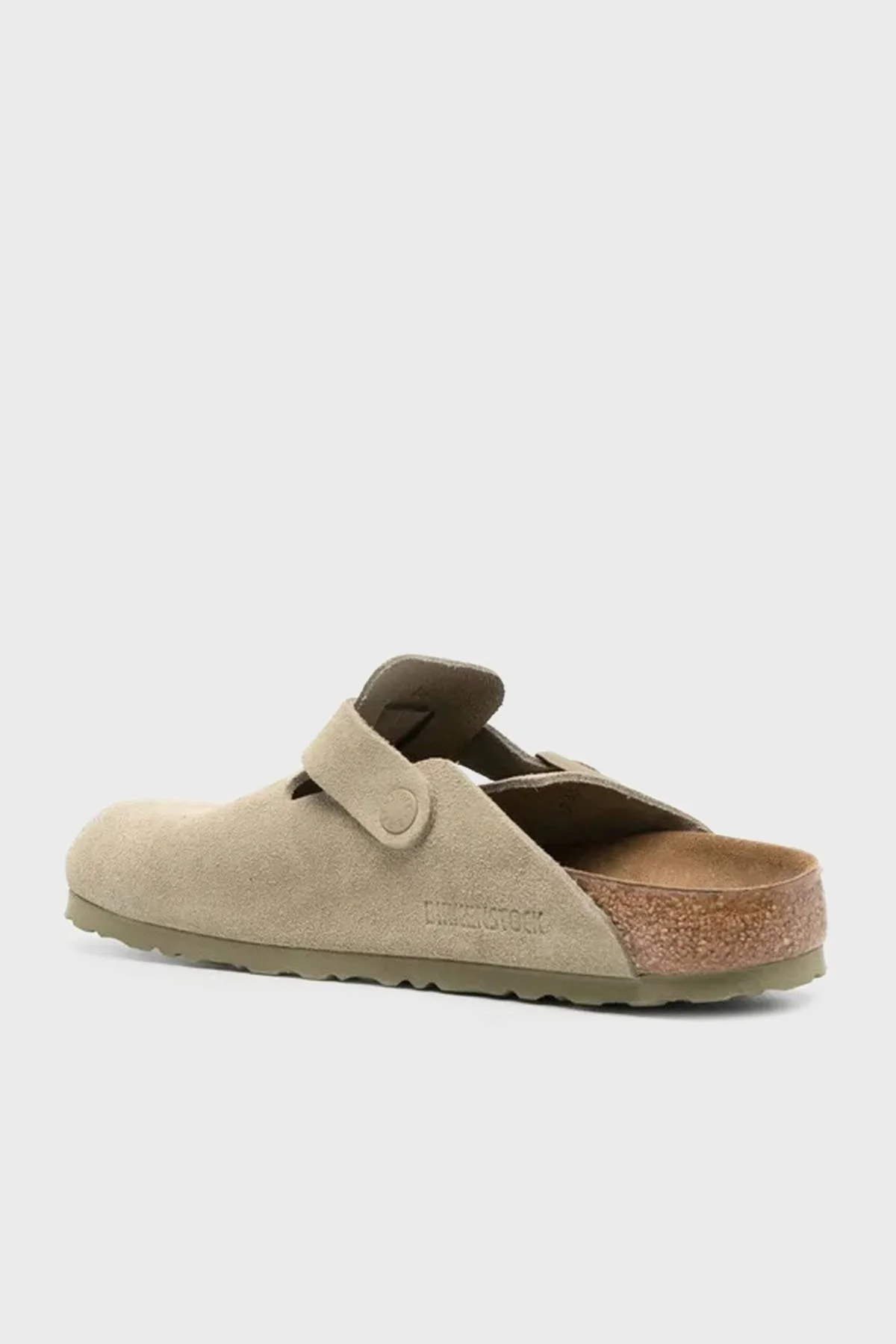 Birkenstock Boston Vl Süet Kemer Detaylı Unisex Terlik 1025844 HAKİ - 4