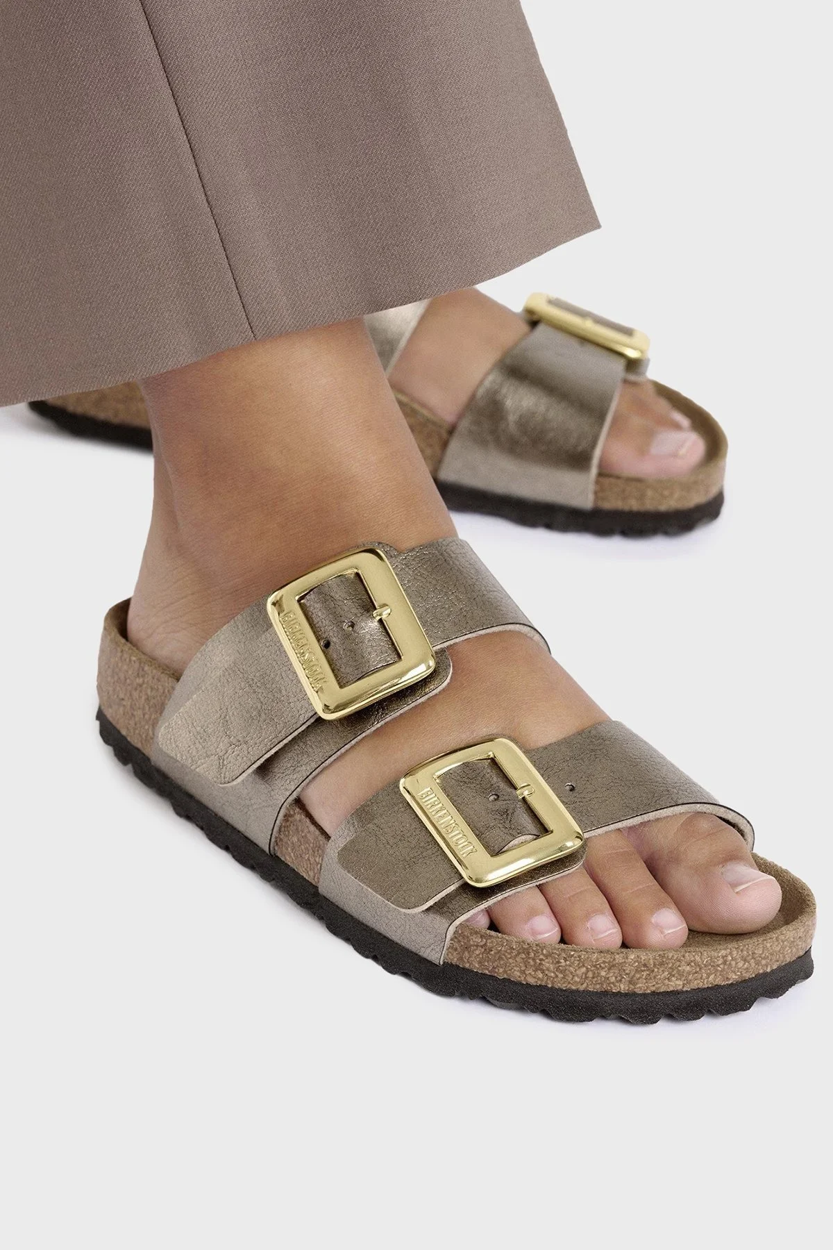 Birkenstock Sydney Cushion Çift Bantlı Bayan Terlik 1029372 BRONZ - 3
