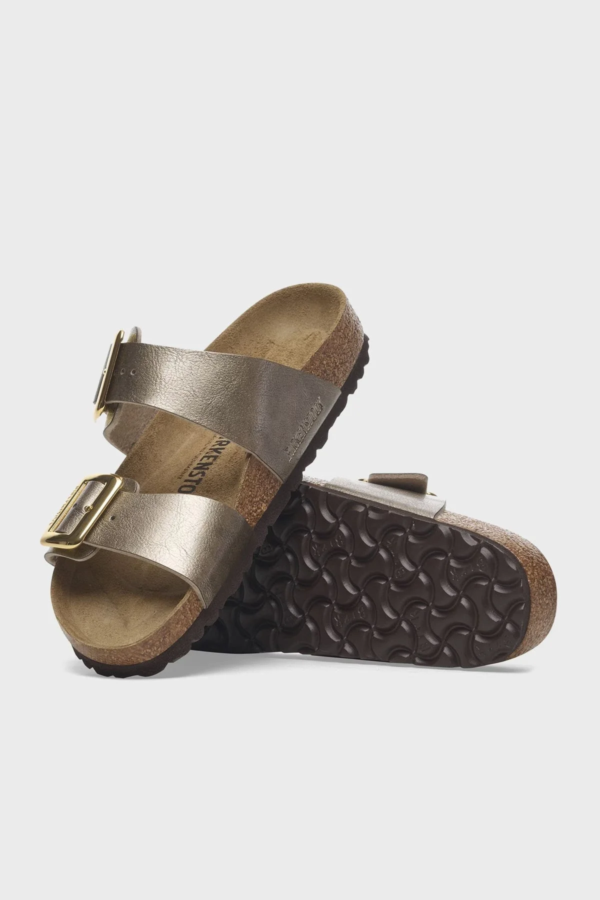 Birkenstock Sydney Cushion Çift Bantlı Bayan Terlik 1029372 BRONZ - 7