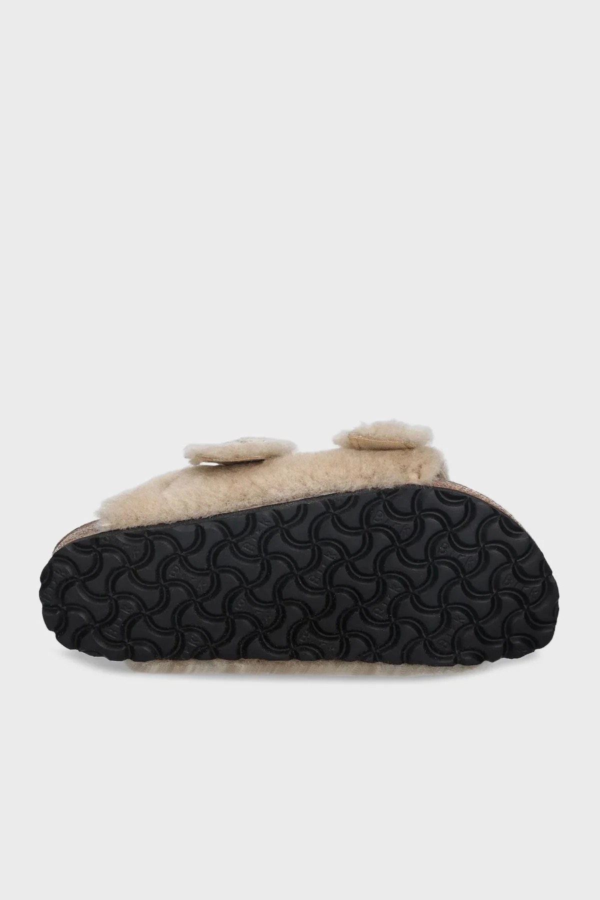 Birkenstock Yünlü Bantlı Unisex Terlik 01030275 BEJ - 5