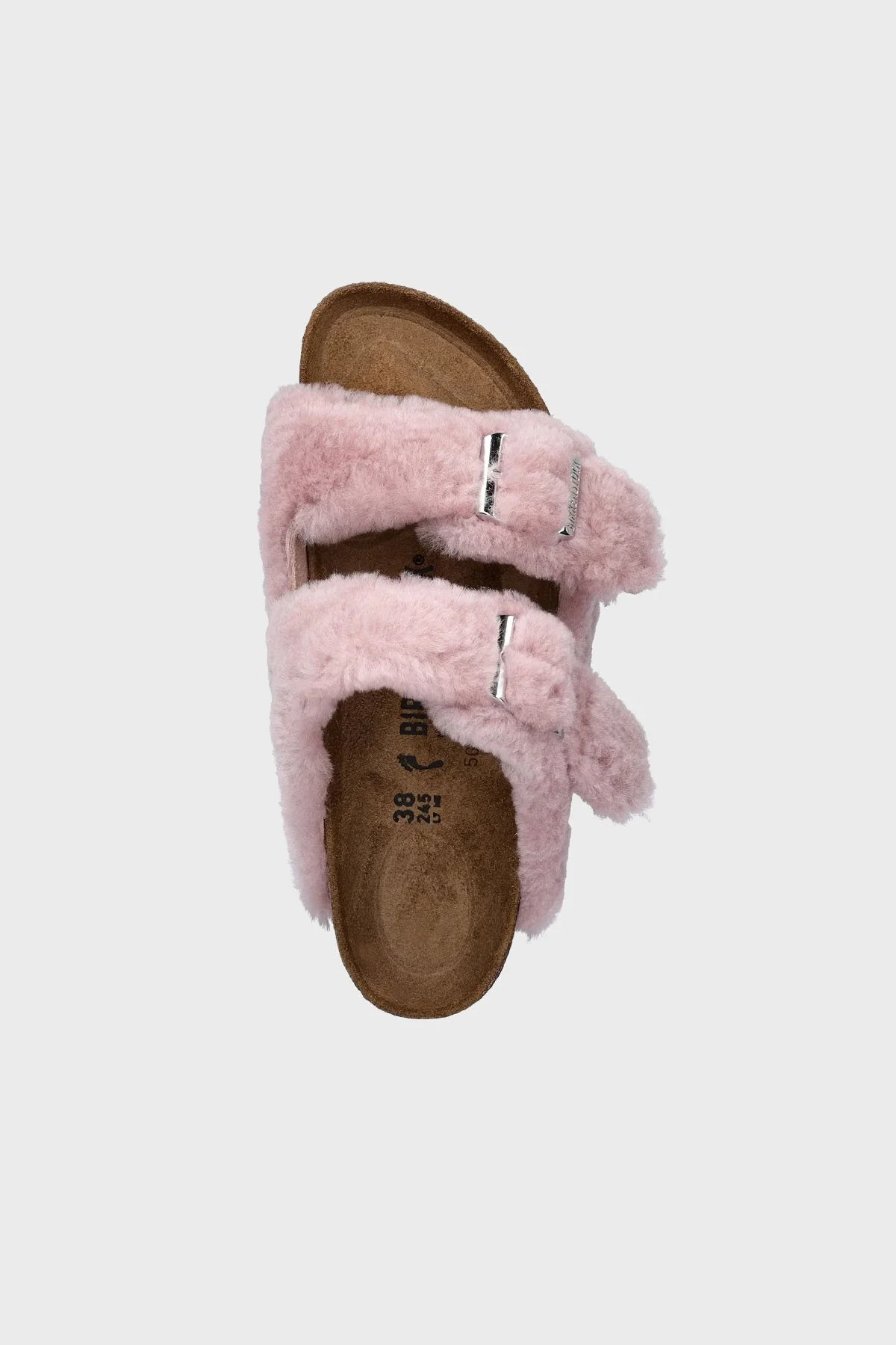 Birkenstock Yünlü Bantlı Unisex Terlik 1030274 PUDRA - 2