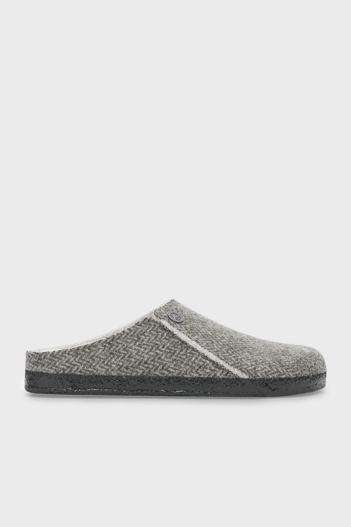 Birkenstock Zermatt Desenli Keçe Ev Unisex Terlik 1028049 KOYU GRİ - 1