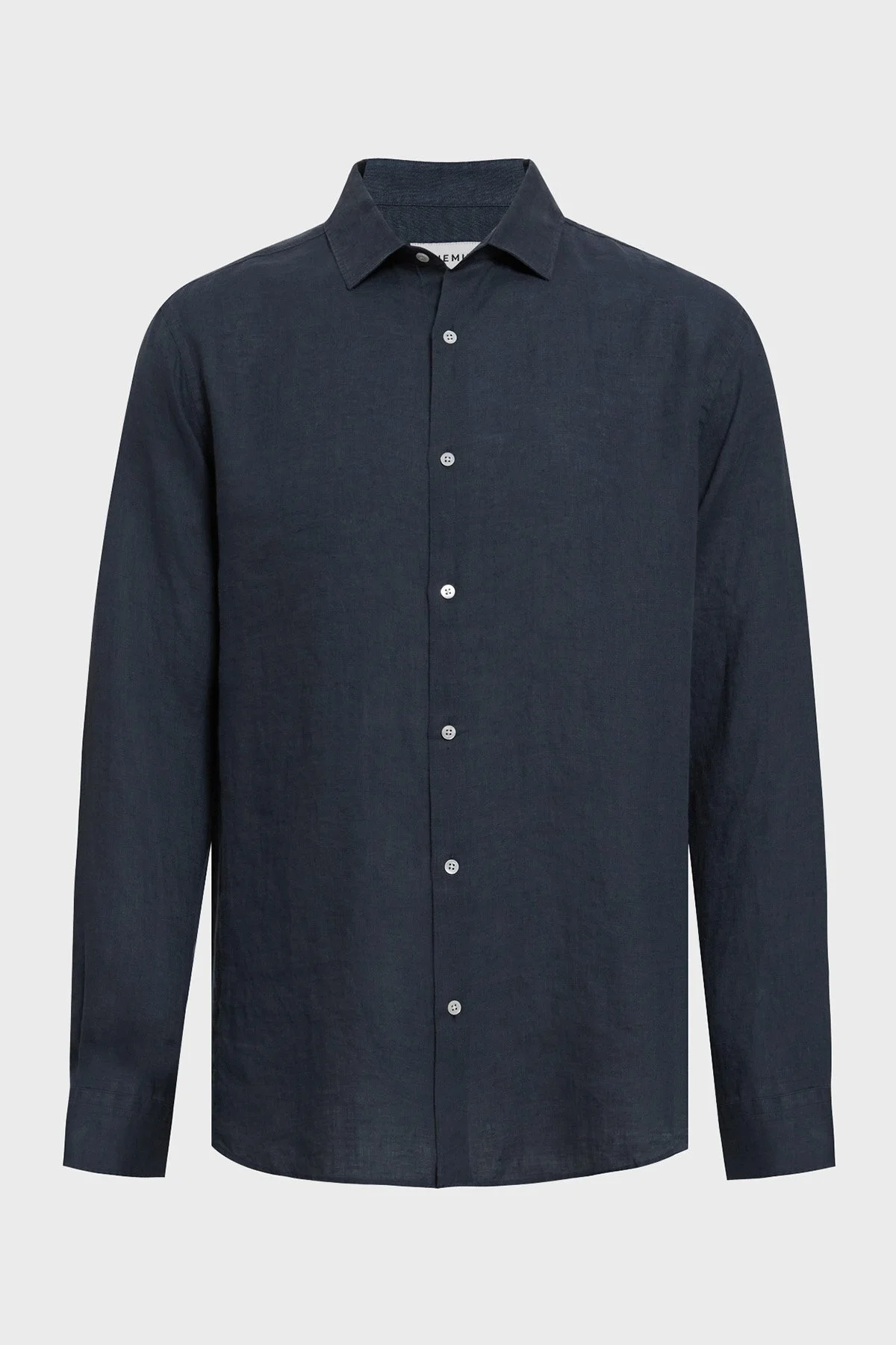 Bluemint % 100 Keten Comfort Fit Düz Yaka Erkek Gömlek BM25002092MS 429 LACİVERT - 10