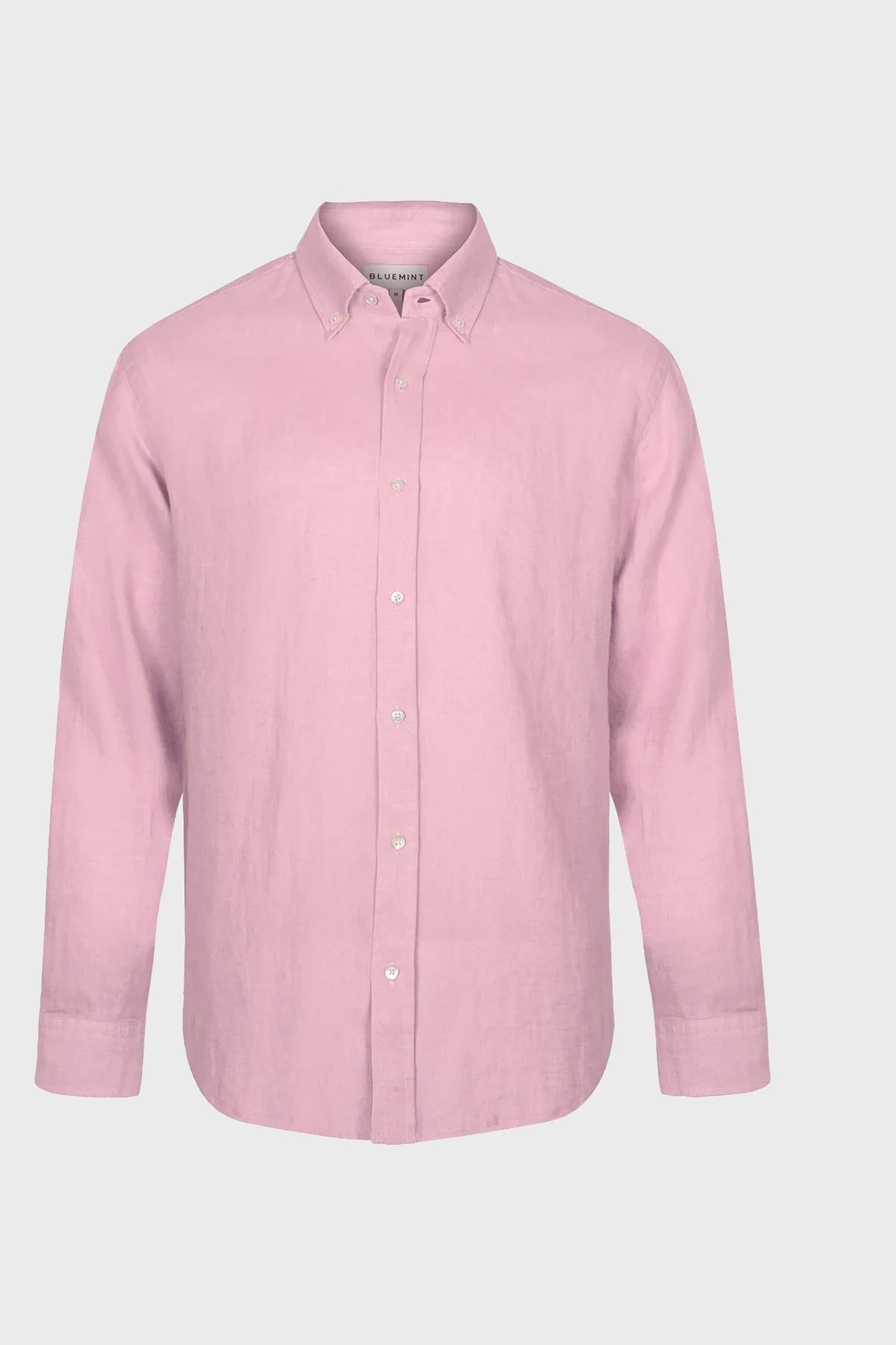 Bluemint % 100 Keten Comfort Fit Uzun Kollu Erkek Gömlek MARTIN 164 PEMBE - 2