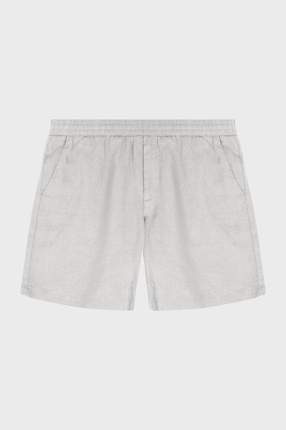 Bluemint % 100 Keten Relaxed Fit Normal Bel Bermuda Erkek Short BM25004384MS 1162 GRİ - 3