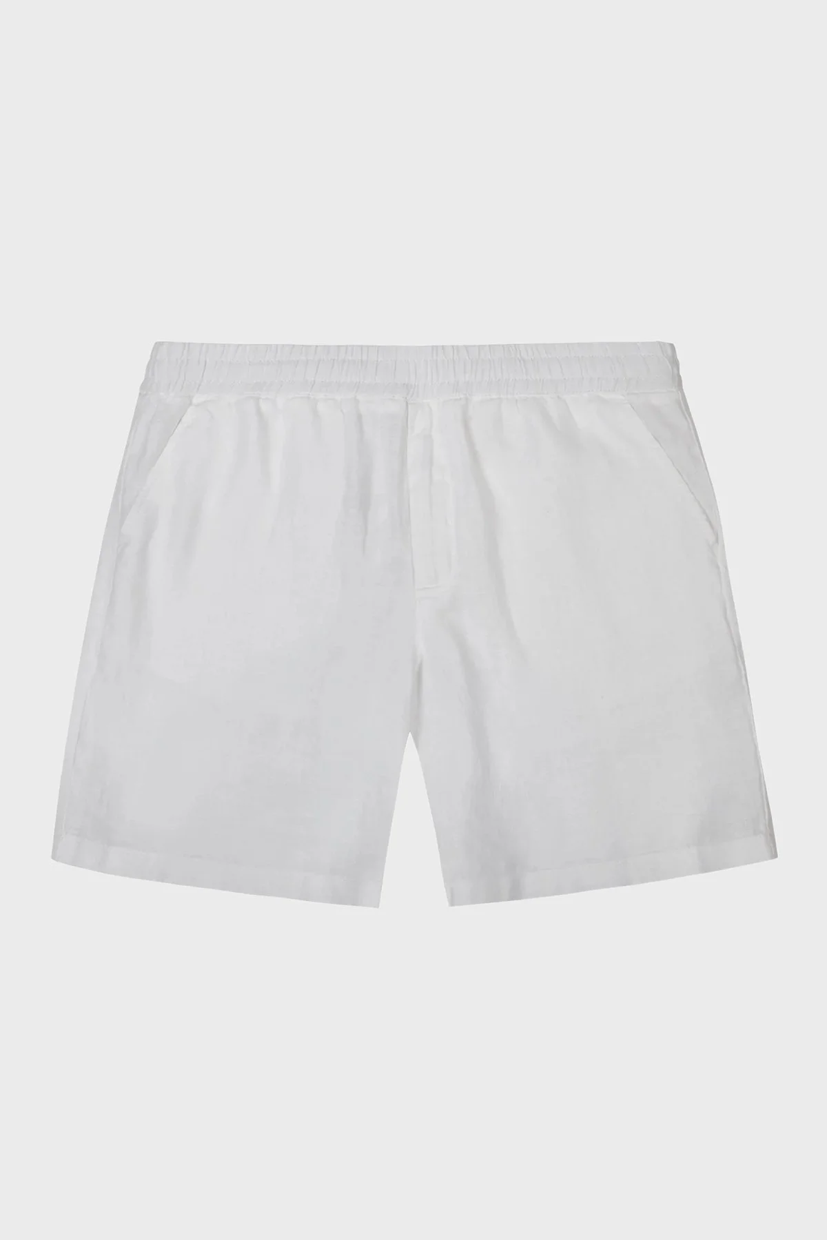 Bluemint % 100 Keten Tapered Fit Normal Bel Erkek Şort EDMUNDJOGG 112 BEYAZ - 3