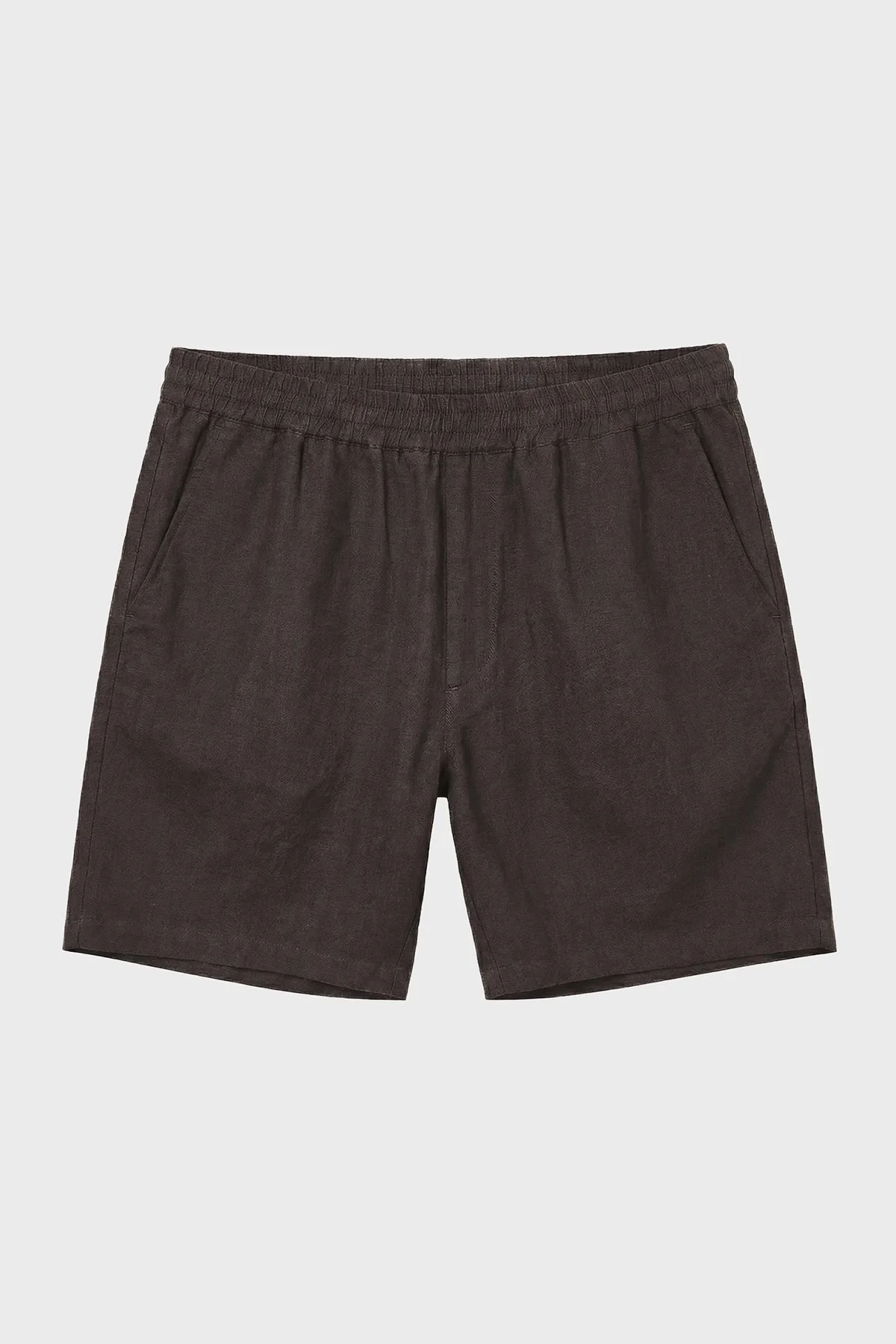 Bluemint % 100 Keten Tapered Fit Normal Bel Erkek Şort EDMUNDJOGG1 327 KAHVE - 3