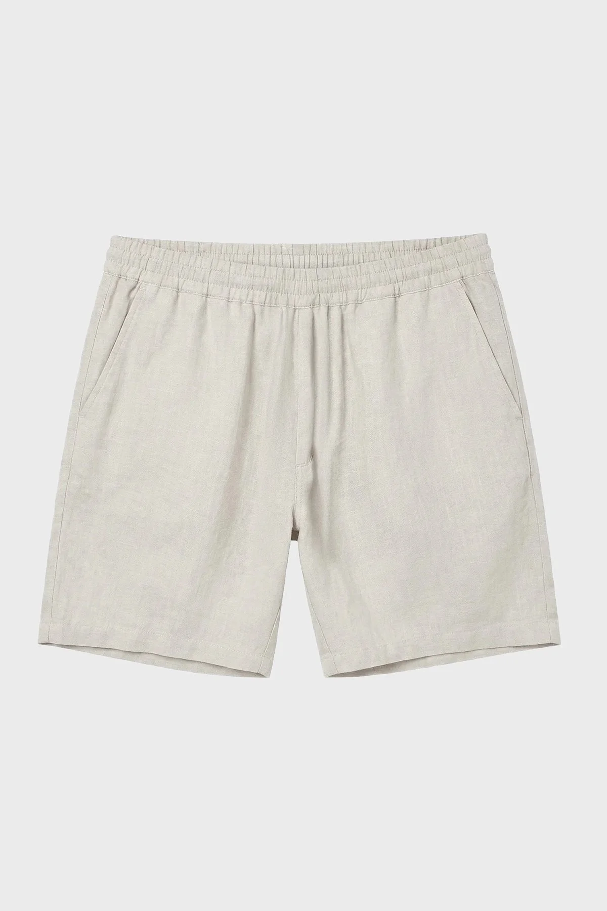 Bluemint % 100 Keten Tapered Fit Normal Bel Erkek Şort EDMUNDJOGG1 328 BEJ - 3