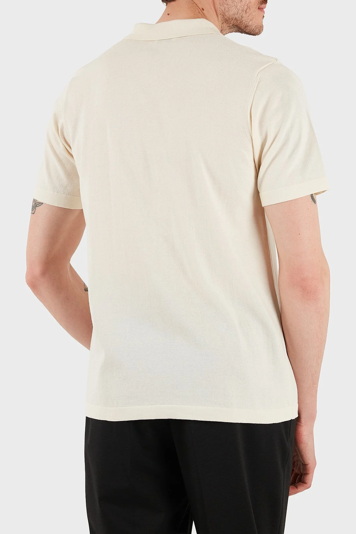 Bluemint % 100 Pamuk Relaxed Fit Düğmeli Erkek Polo Yaka T Shirt BM25020372MS 722 EKRU - 2