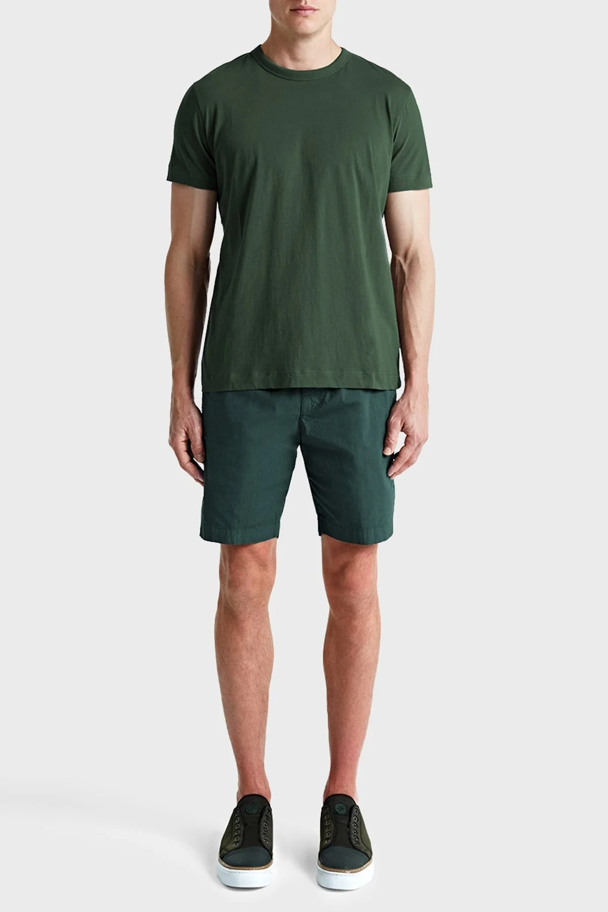 Bluemint Ace Pamuklu Tailored Fit Bermuda Erkek Short BM24004255MS 1004 YEŞİL - 1