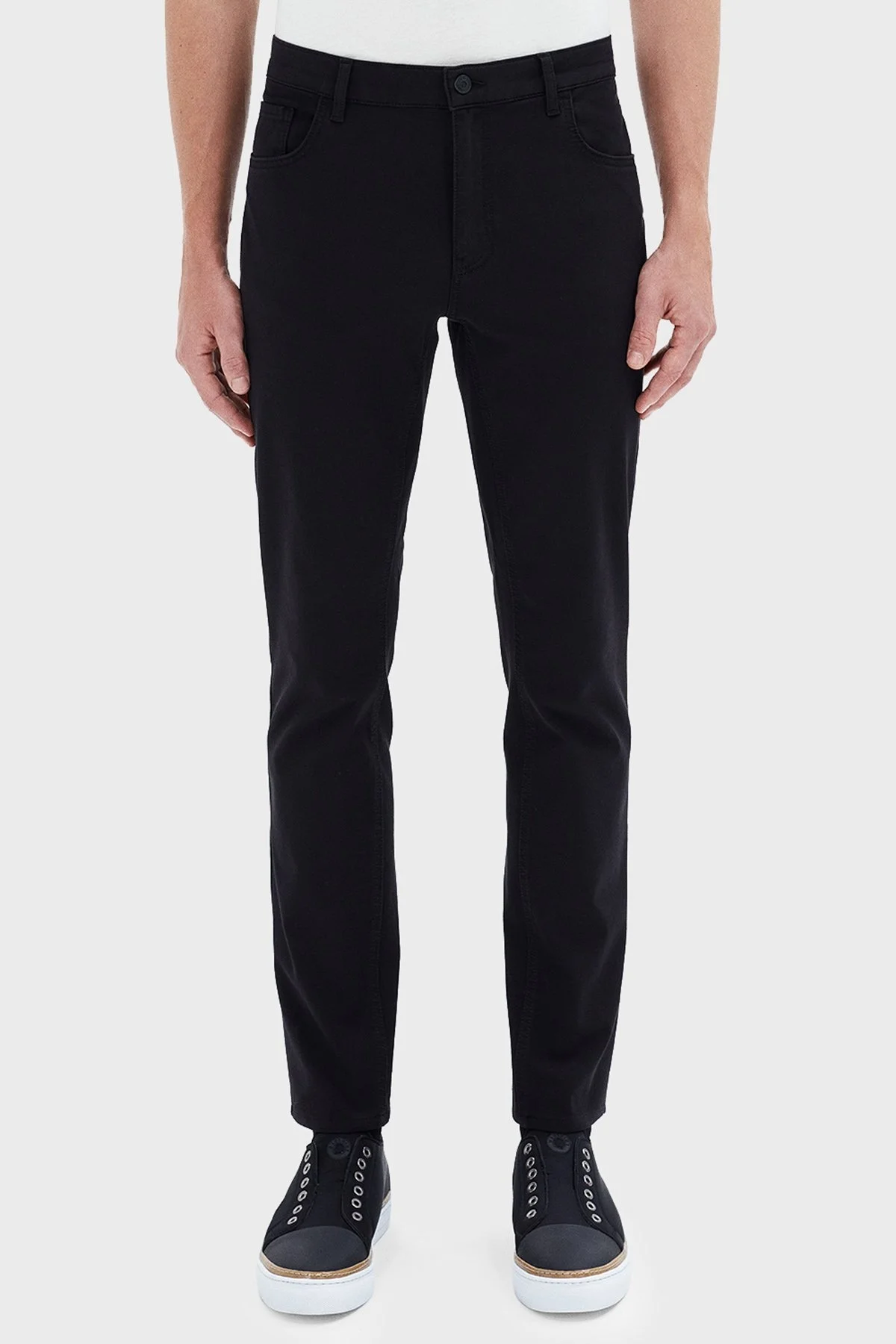 Bluemint Act Streç Pamuklu Slim Fit Normal Bel Düz Paça Erkek Pantolon BM24009178MS 111 SİYAH - 1