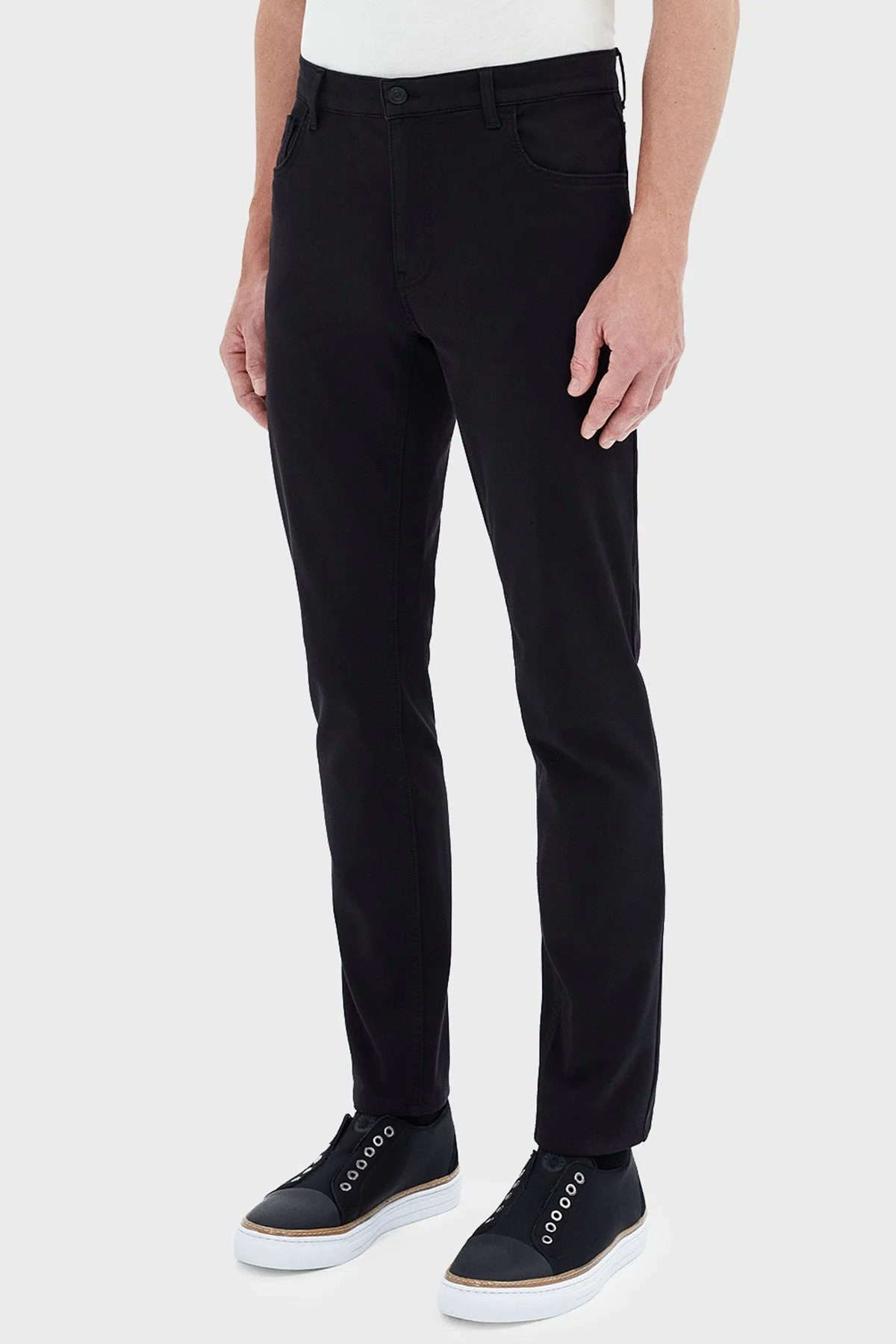 Bluemint Act Streç Pamuklu Slim Fit Normal Bel Düz Paça Erkek Pantolon BM24009178MS 111 SİYAH - 2