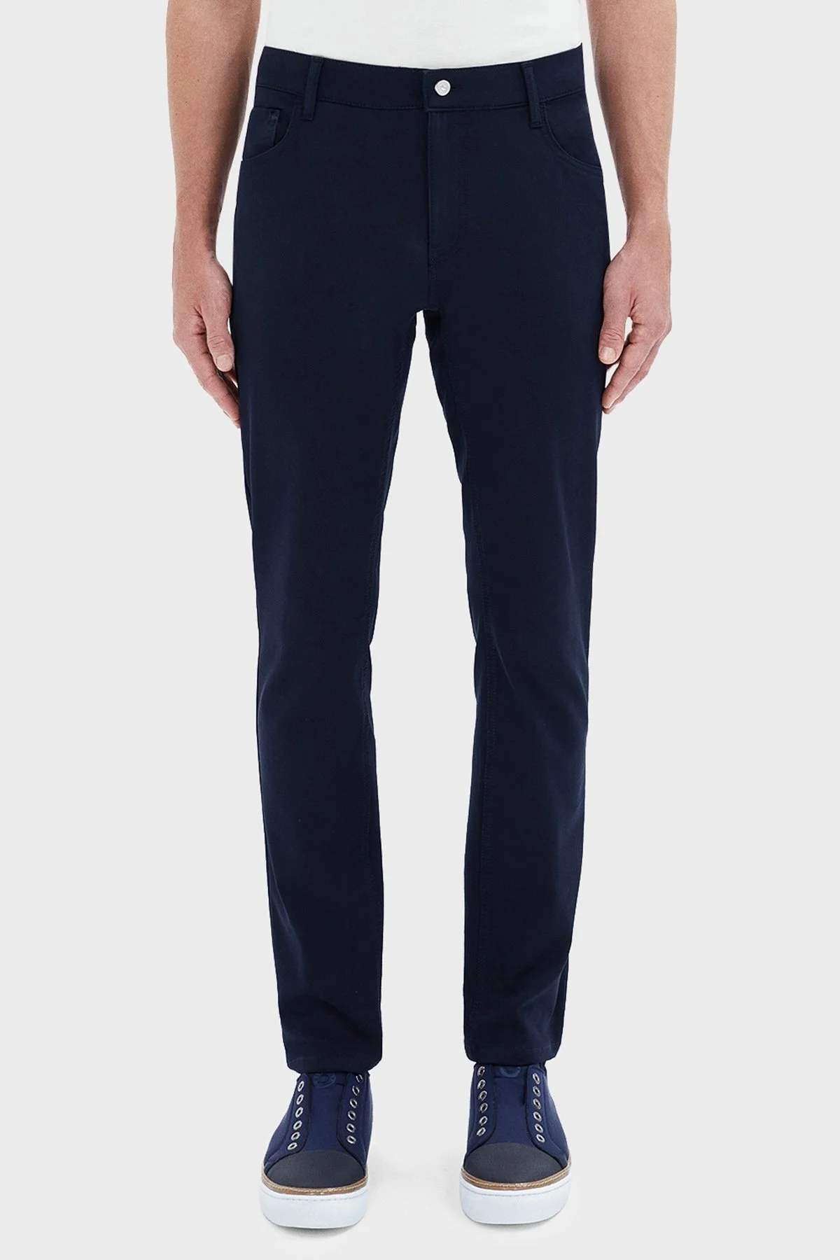 Bluemint Act Streç Pamuklu Slim Fit Normal Bel Düz Paça Erkek Pantolon BM24009178MS 155 LACİVERT - 1