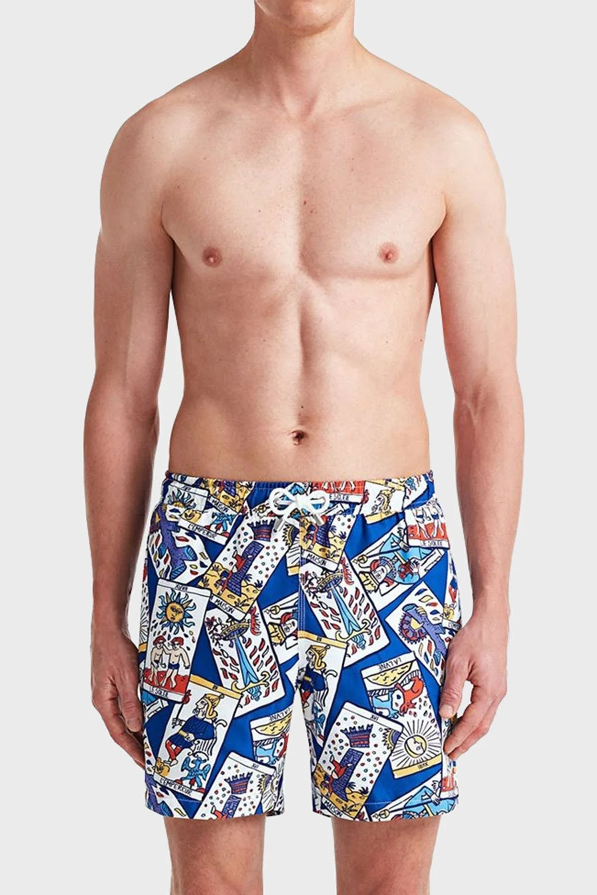 Bluemint Arthus Regular Fit Deniz Şortu Hızlı Kuruyan Erkek Mayo Short BM23003011MS 880 MAVİ-SARI - 1