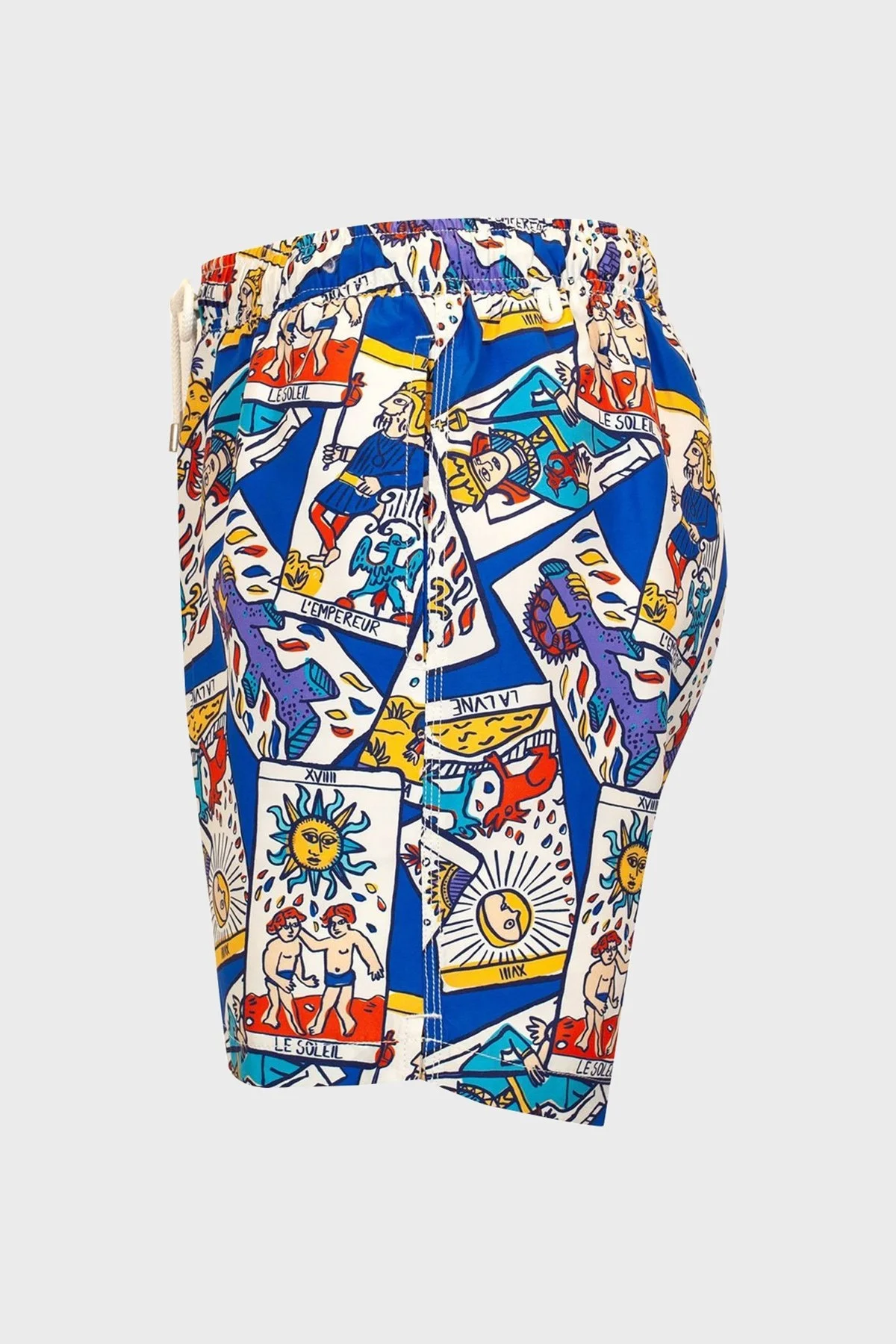 Bluemint Arthus Regular Fit Deniz Şortu Hızlı Kuruyan Erkek Mayo Short BM23003011MS 880 MAVİ-SARI - 3