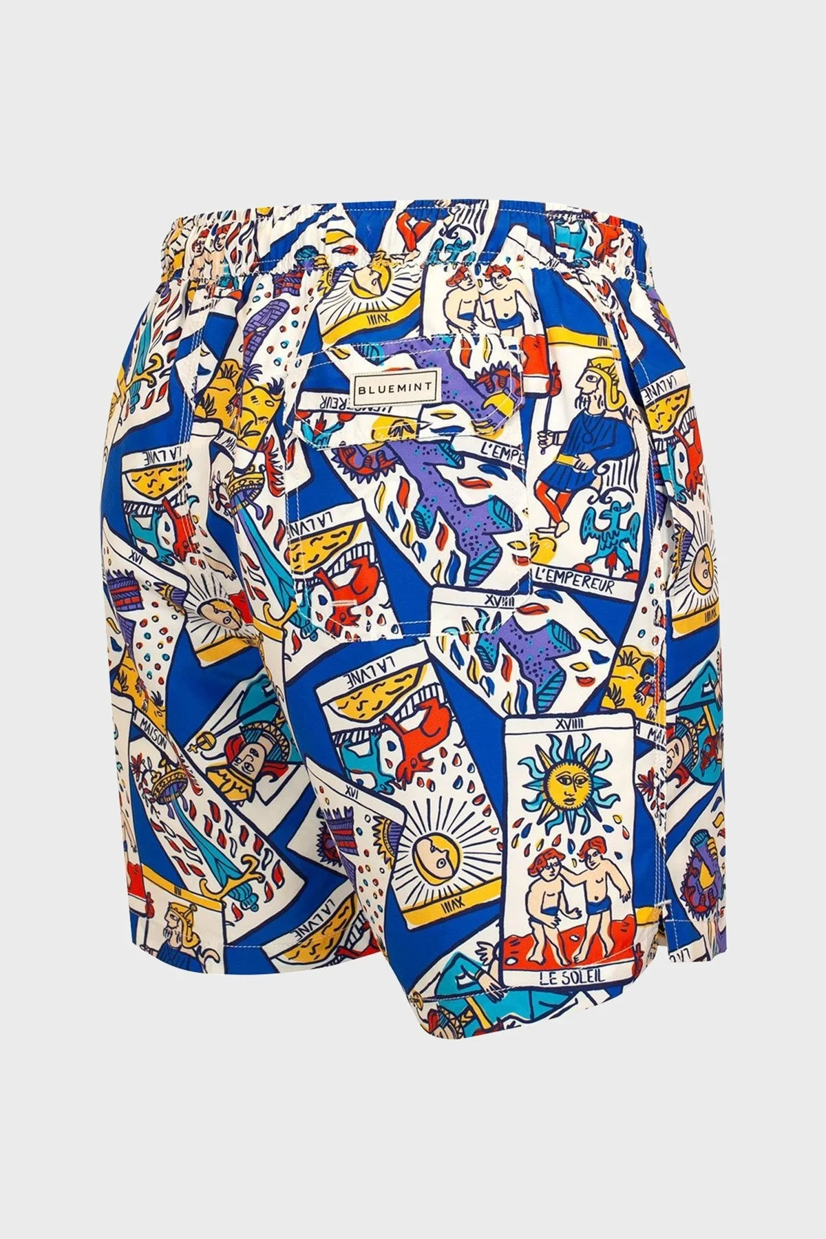 Bluemint Arthus Regular Fit Deniz Şortu Hızlı Kuruyan Erkek Mayo Short BM23003011MS 880 MAVİ-SARI - 4