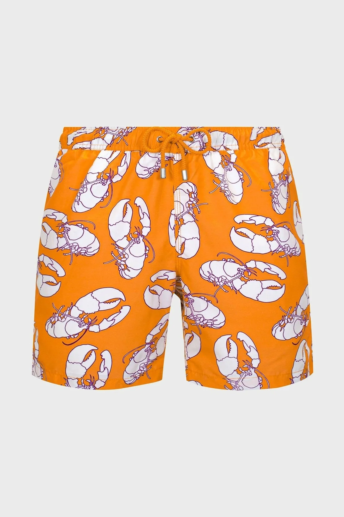 Bluemint Arthus Regular Fit Deniz Şortu Hızlı Kuruyan Erkek Mayo Short BM23003011MS 887 Turuncu-Beyaz - 2