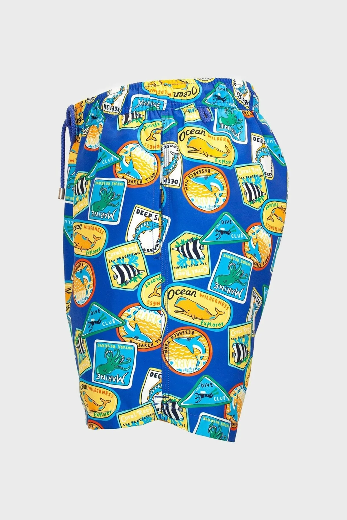 Bluemint Arthus Regular Fit Deniz Şortu Hızlı Kuruyan Erkek Mayo Short BM23003011MS 889 MAVİ-SARI - 3