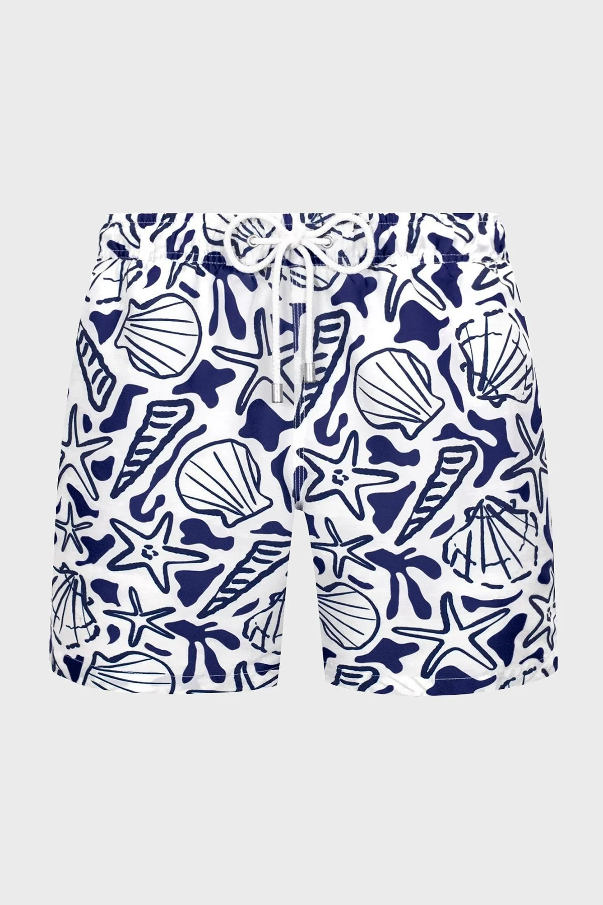 Bluemint Arthus Regular Fit Deniz Şortu Hızlı Kuruyan Erkek Mayo Short BM23003011MS 890 BEYAZ-LACİVERT - 2