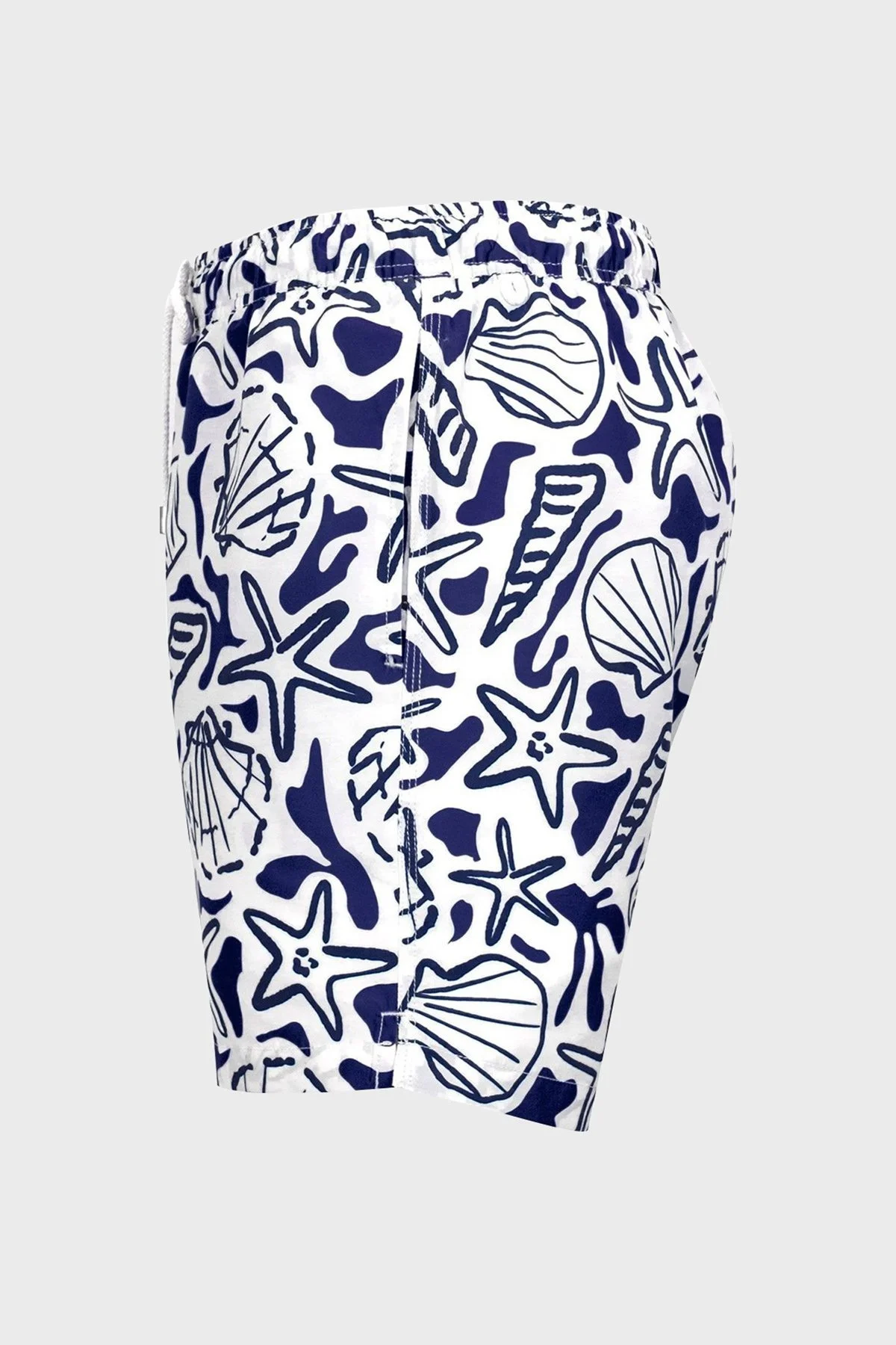 Bluemint Arthus Regular Fit Deniz Şortu Hızlı Kuruyan Erkek Mayo Short BM23003011MS 890 BEYAZ-LACİVERT - 7