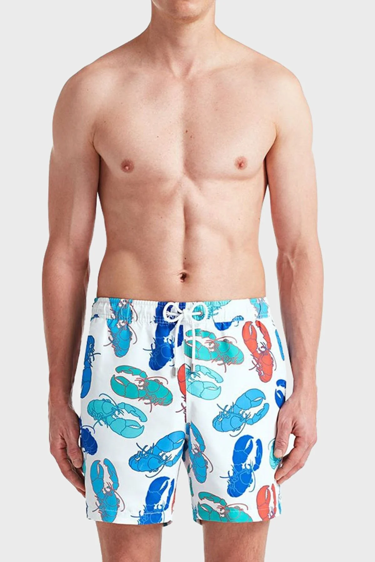 Bluemint Arthus Regular Fit Deniz Şortu Hızlı Kuruyan Erkek Mayo Short BM23003011MS 902 BEYAZ-MAVİ - 1