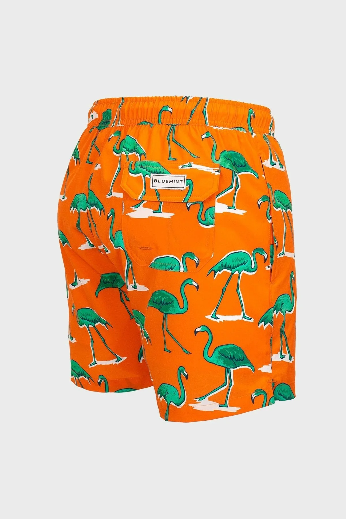 Bluemint Arthus Stretch Regular Fit Deniz Şortu Hızlı Kuruyan Erkek Mayo Short BM23003131MS 929 TURUNCU-YEŞİL - 4