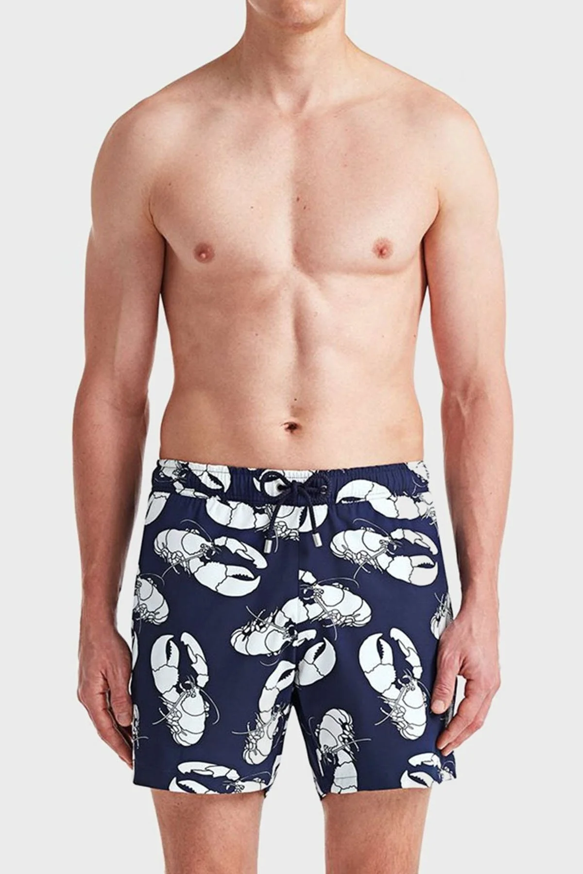 Bluemint Arthus Stretch Regular Fit Deniz Şortu Hızlı Kuruyan Erkek Mayo Short BM23003131MS 931 LACİVERT-BEYAZ - 1