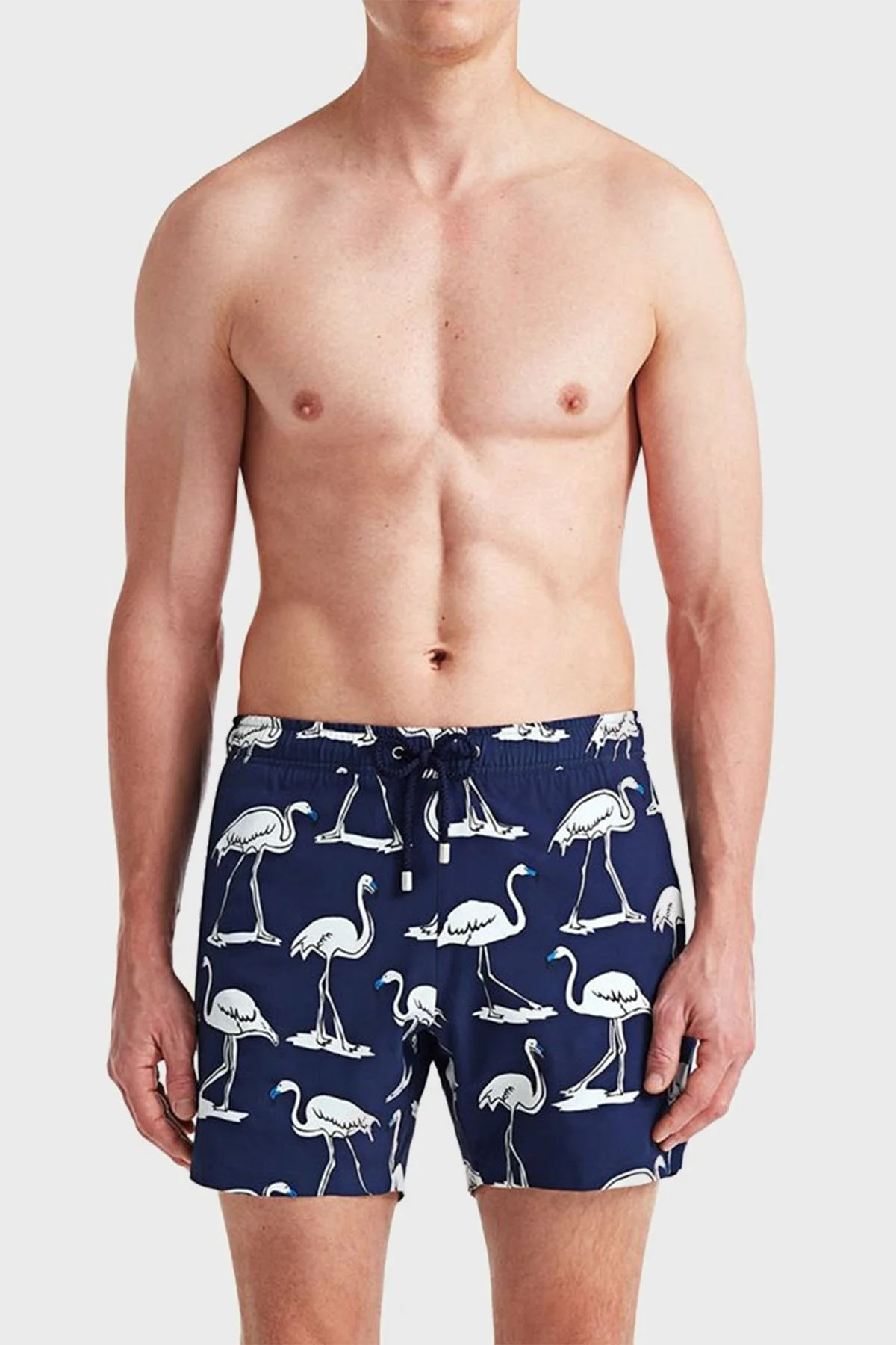 Bluemint Arthus Stretch Regular Fit Deniz Şortu Hızlı Kuruyan Erkek Mayo Short BM23003131MS 935 LACİVERT-BEYAZ - 1