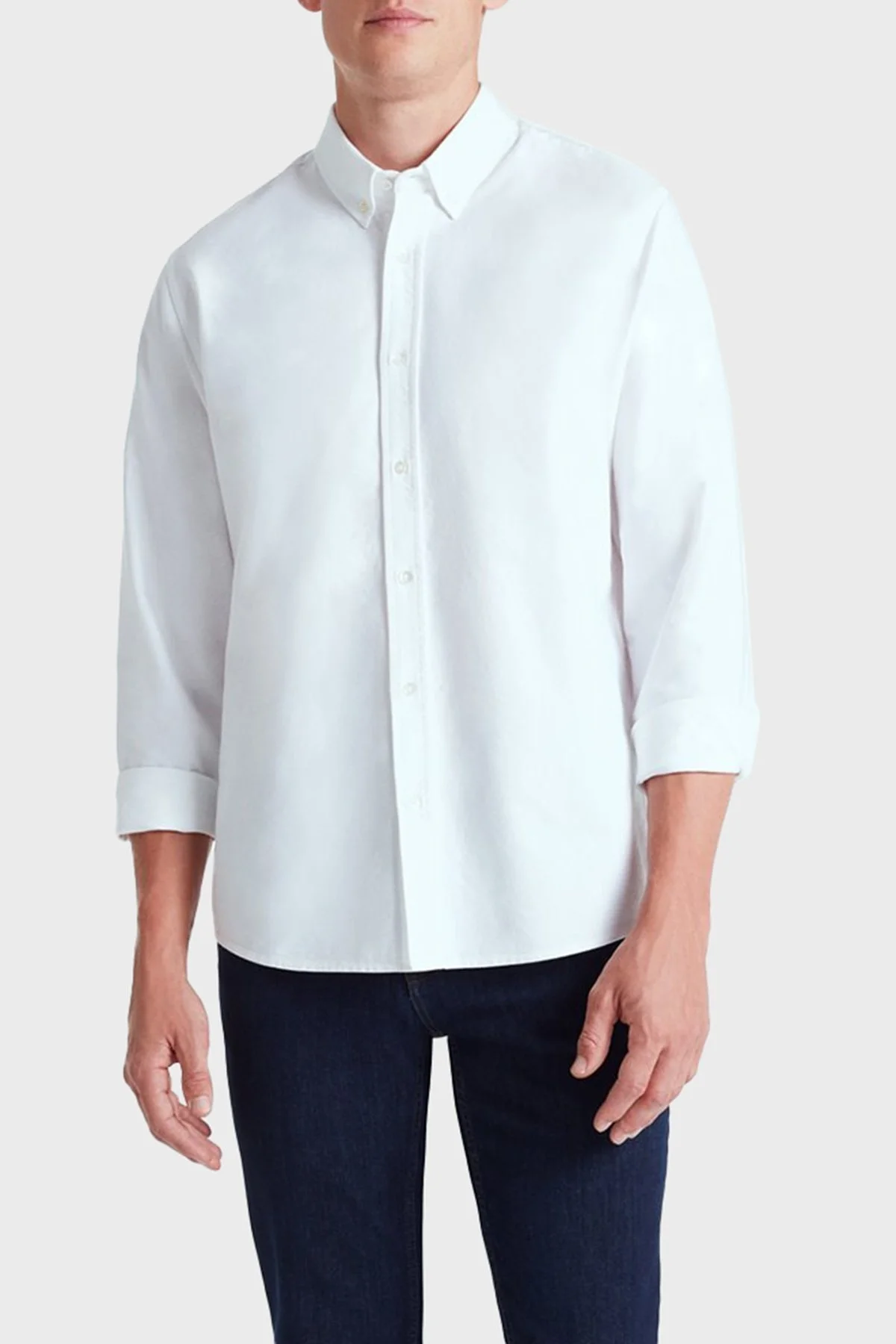 Bluemint Bm Oxford % 100 Pamuk Relaxed Fit Erkek Gömlek BM22002273MW 112 BEYAZ - 1