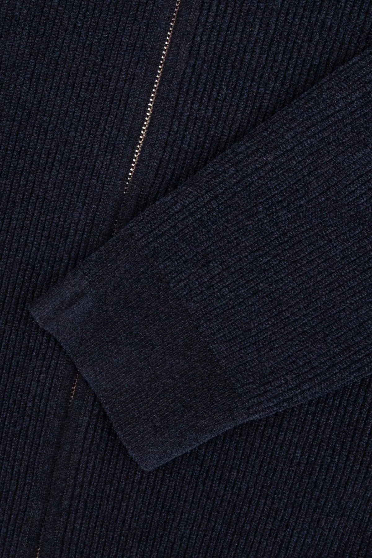 Bluemint Brian Comfort Fit Dik Yaka Fermuarlı Fitilli Erkek Hırka BM25020676MW 155 LACİVERT - 4