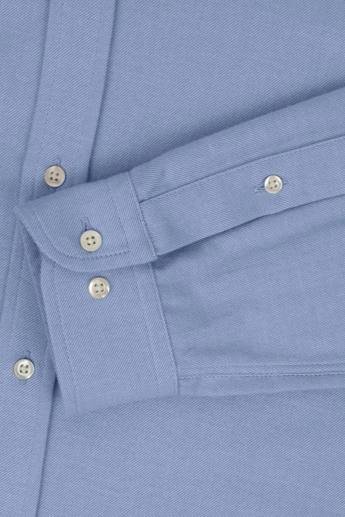 Bluemint Carlos % 100 Regular Fit Düğmeli Yaka Erkek Gömlek BM25002677MW 1237 AÇIK MAVİ - 2