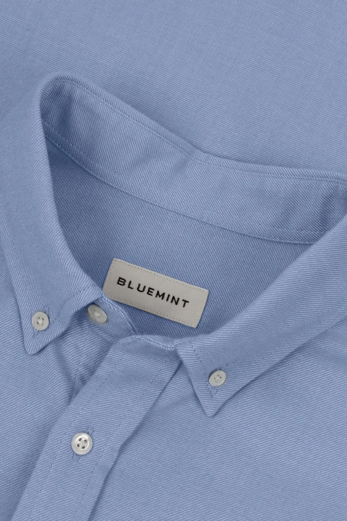 Bluemint Carlos % 100 Regular Fit Düğmeli Yaka Erkek Gömlek BM25002677MW 1237 AÇIK MAVİ - 3