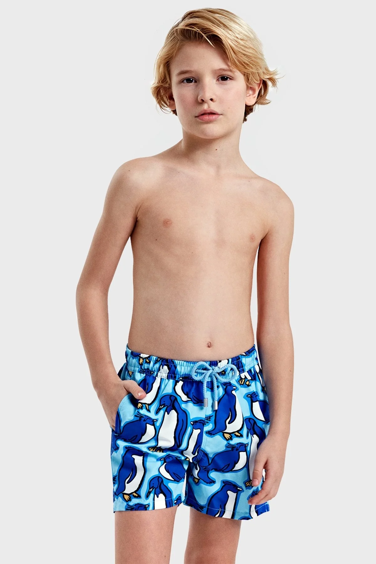 Bluemint Cepli Deniz Şortu Hızlı Kuruyan Çocuk Mayo Short BM24008016BS 1034 MAVİ - 1