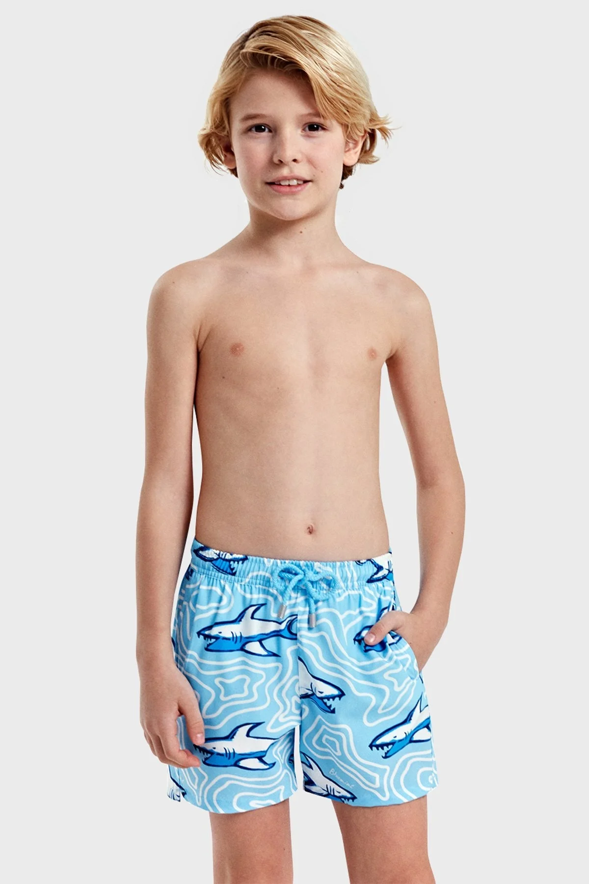 Bluemint Cepli Deniz Şortu Hızlı Kuruyan Çocuk Mayo Short BM24008167BS 1061 MAVİ - 1