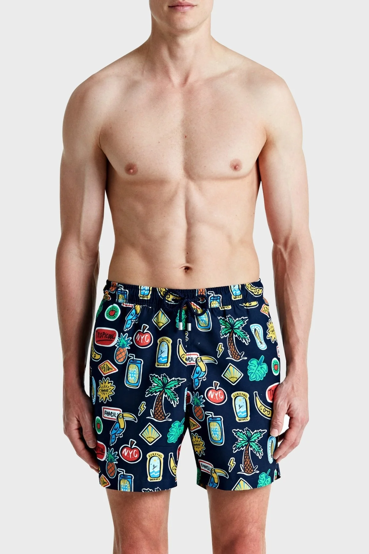 Bluemint Cepli Deniz Şortu Hızlı Kuruyan Erkek Mayo Short BM24003011MS 1042 LACİVERT - 1