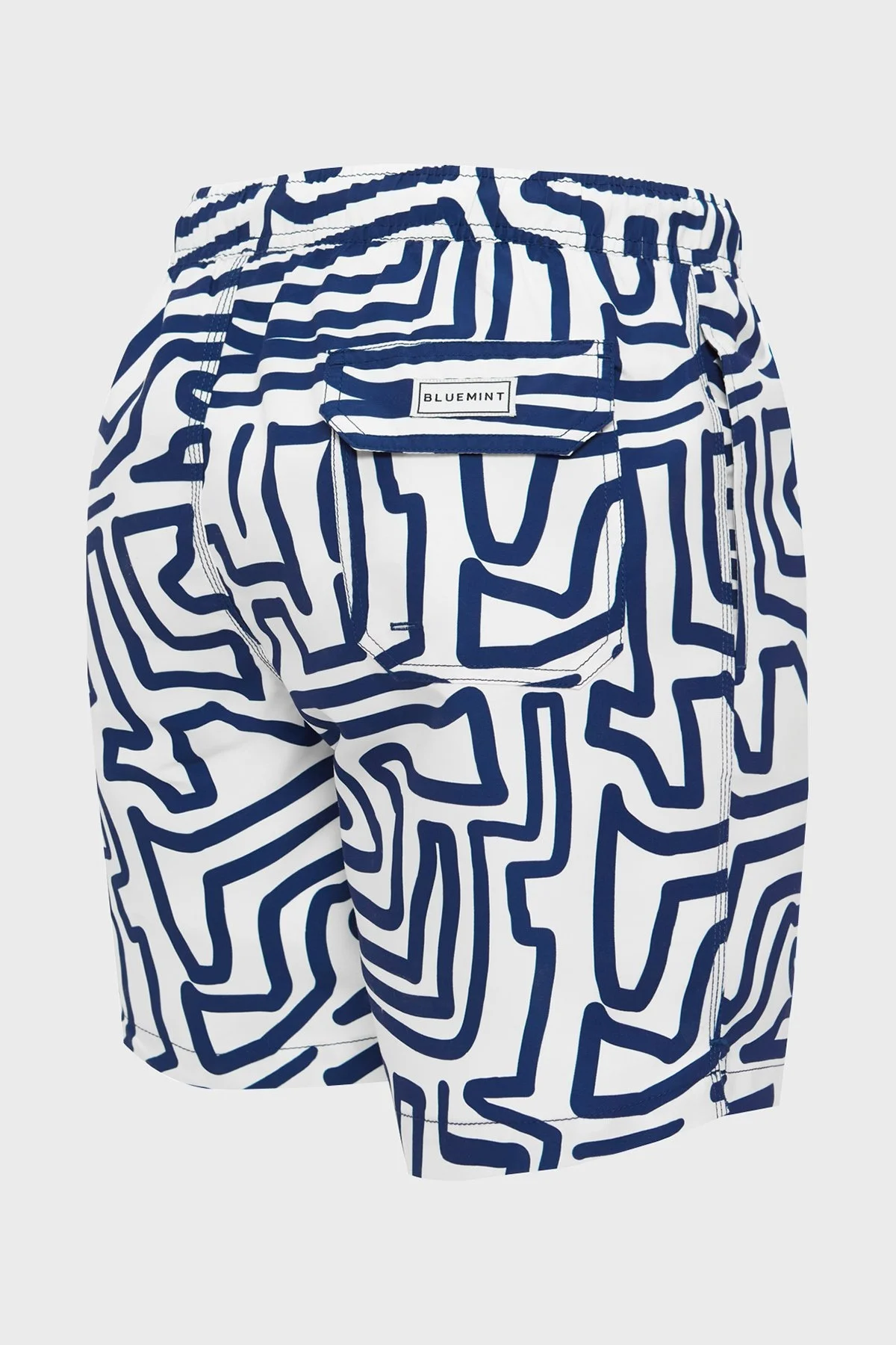 Bluemint Cepli Deniz Şortu Hızlı Kuruyan Erkek Mayo Short BM24003011MS 1048 BEYAZ - 3