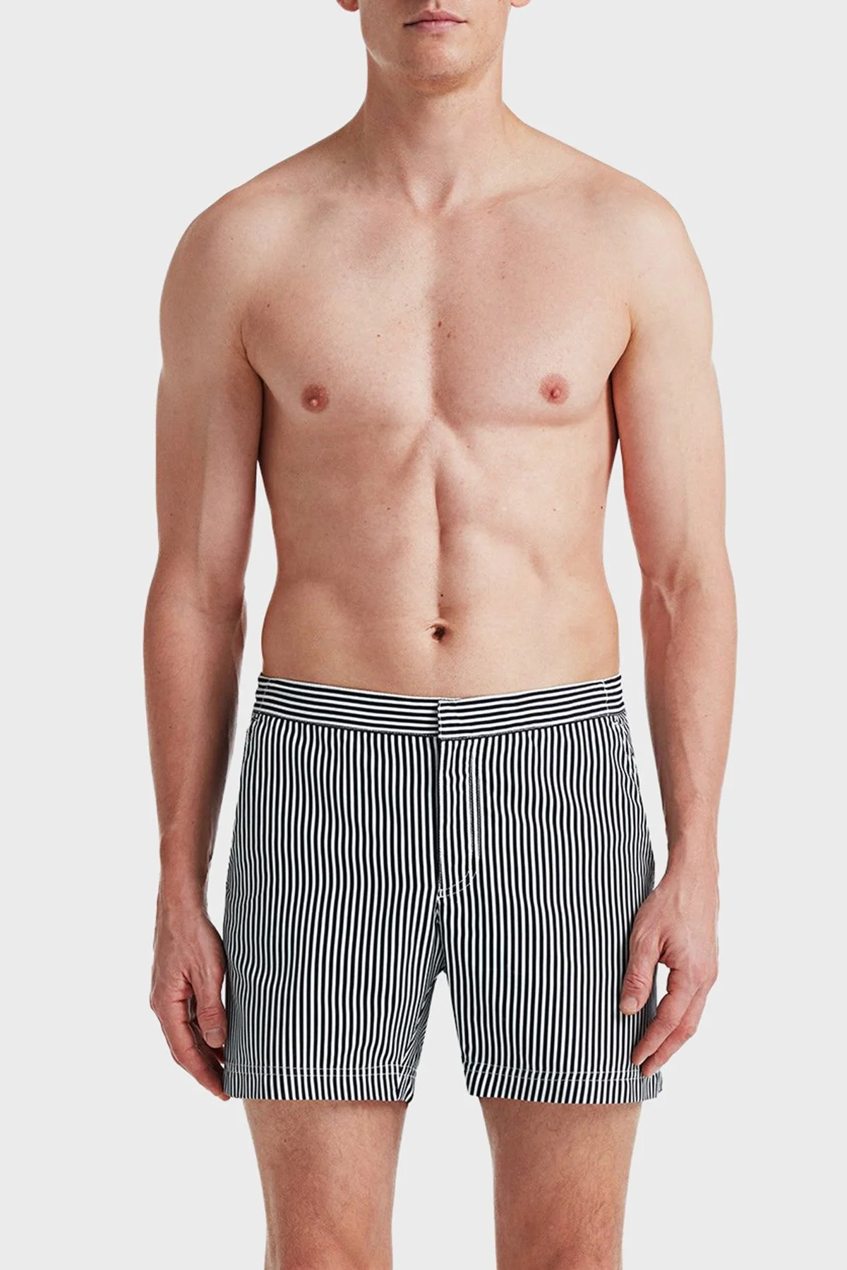 Bluemint Çizgili Tailored Regular Fit Normal Bel Hızlı Kuruyan Erkek Mayo Short BM25003012MS 388 MAVİ - 1