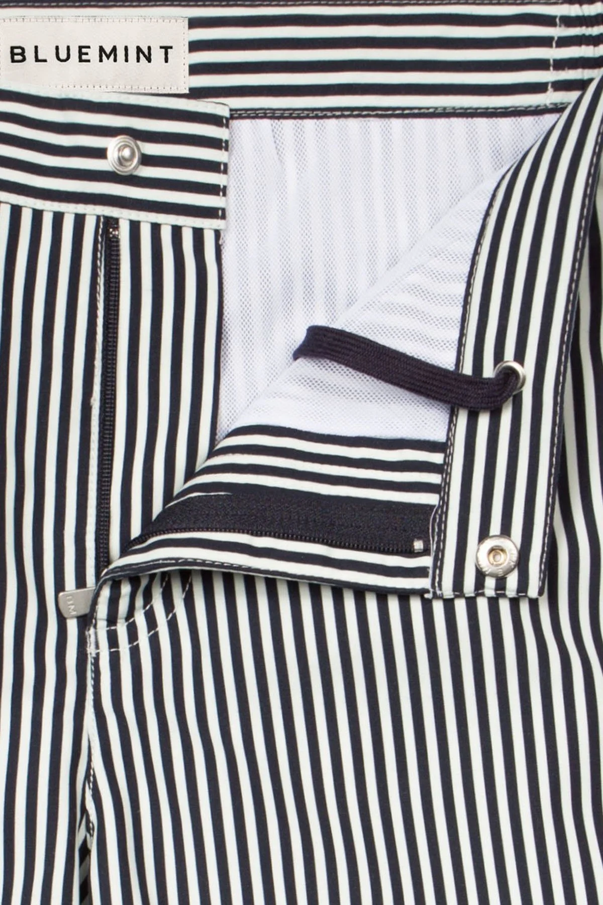Bluemint Çizgili Tailored Regular Fit Normal Bel Hızlı Kuruyan Erkek Mayo Short BM25003012MS 388 MAVİ - 2