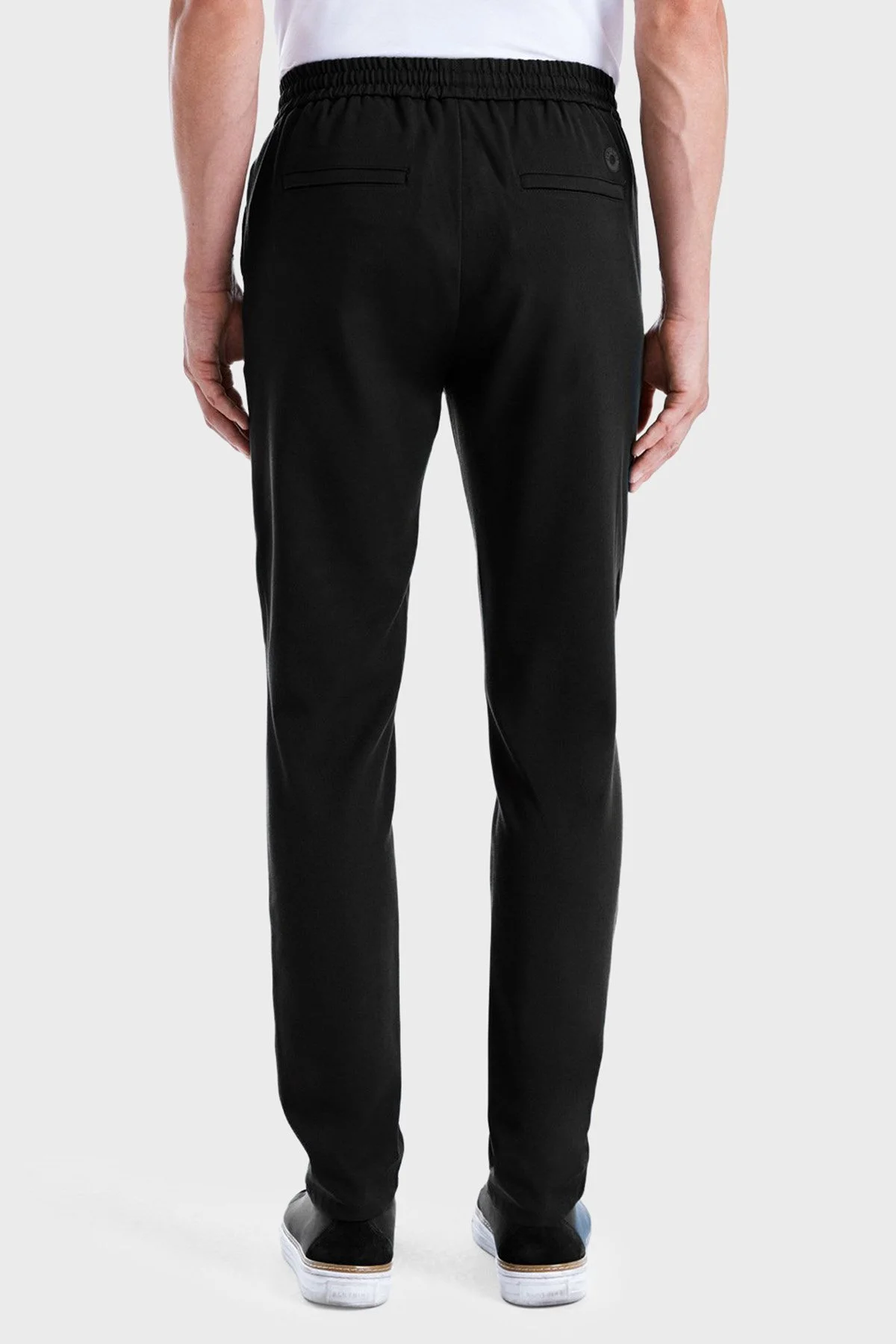 Bluemint Comfort Fit Belden Bağlamalı Düz Paça Jogger Erkek Pantolon BM25009160MW 111 SİYAH - 2