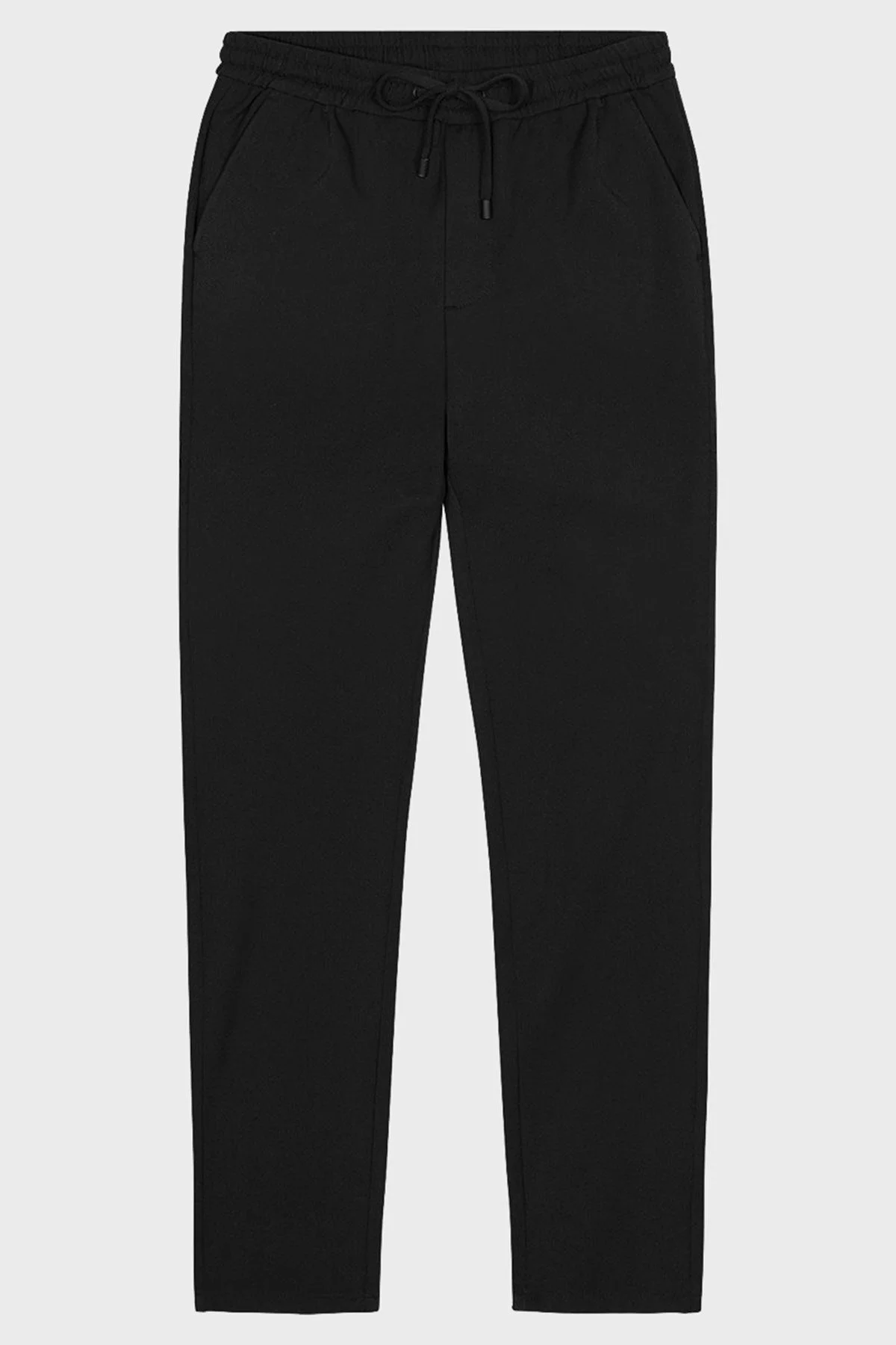 Bluemint Comfort Fit Belden Bağlamalı Düz Paça Jogger Erkek Pantolon BM25009160MW 111 SİYAH - 3