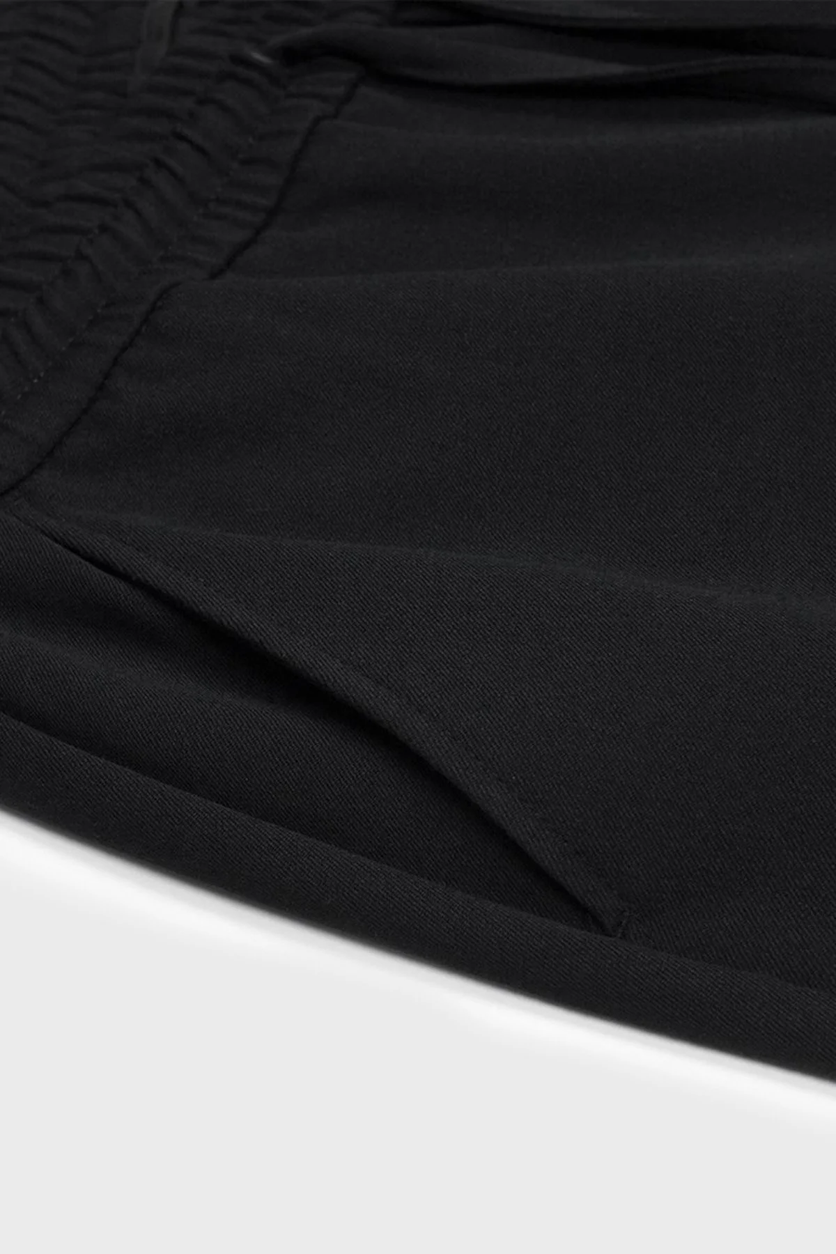 Bluemint Comfort Fit Belden Bağlamalı Düz Paça Jogger Erkek Pantolon BM25009160MW 111 SİYAH - 6