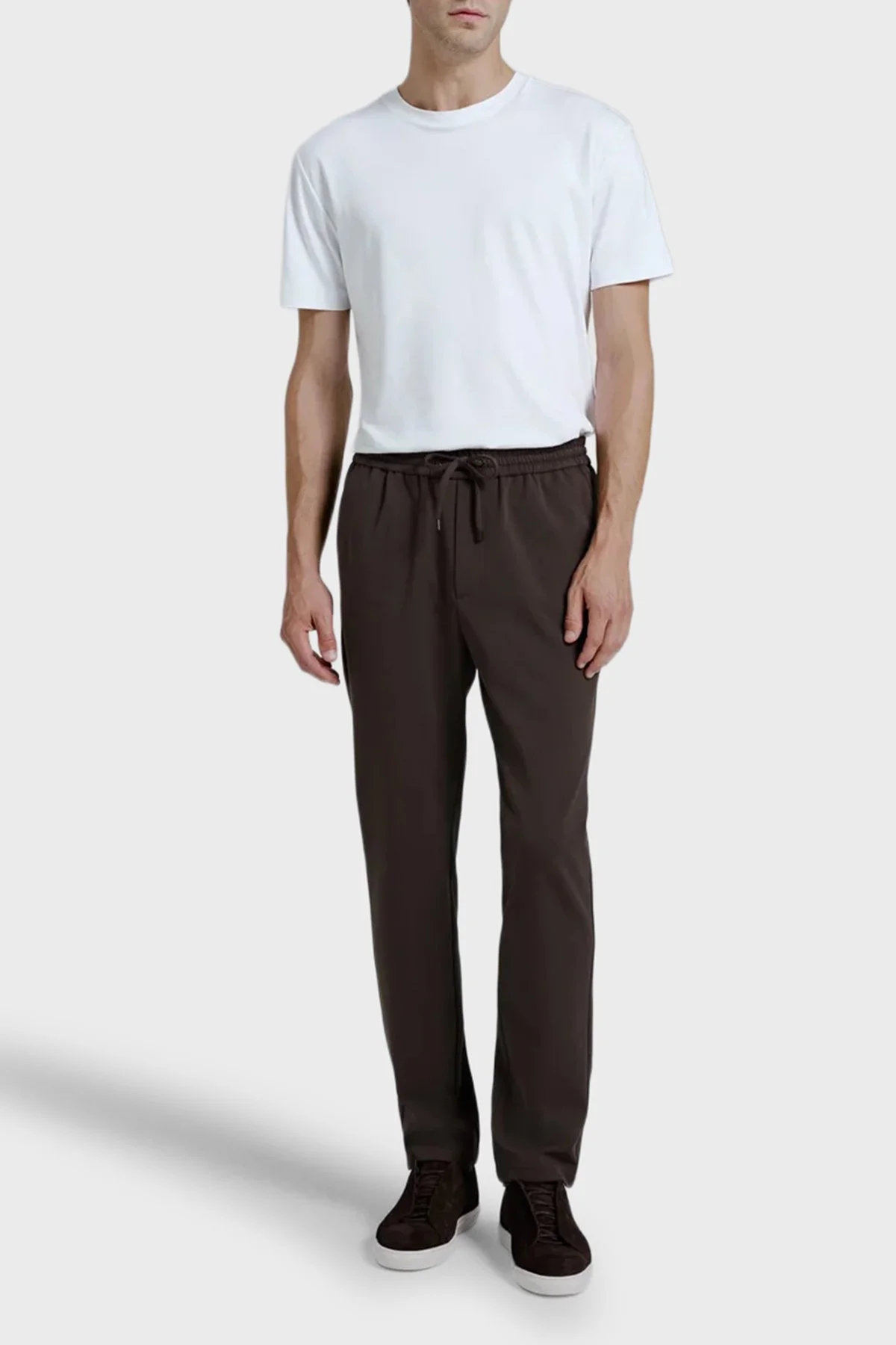 Bluemint Comfort Fit Düz Paça Jogger Erkek Pantolon JOGGER 221 Kahve - 2