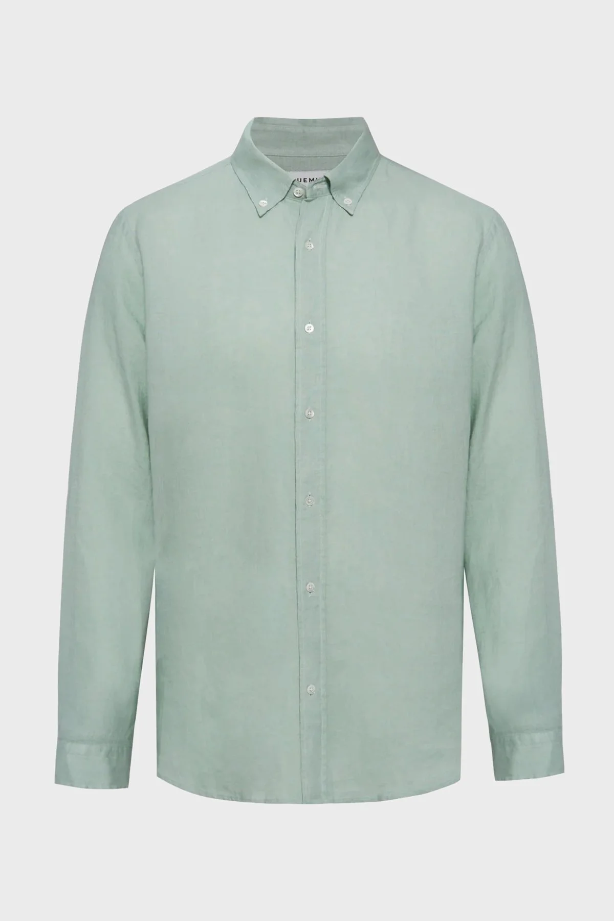 Bluemint Comfort Fit Klasik Yaka Uzun Kollu Keten Erkek Gömlek MARTIN1 144 YEŞİL - 2